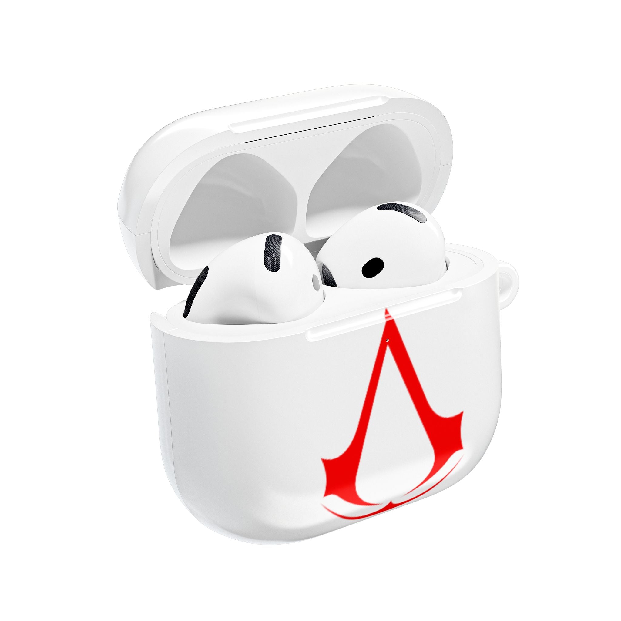 Assassins Creed Emblem AirPod Case — Red Gaming Logo Protective Cover