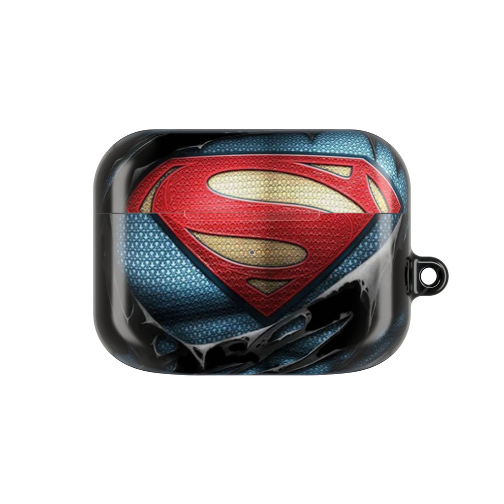 Superman Logo AirPod Case — Heroic Comic Superhero Protective Cover