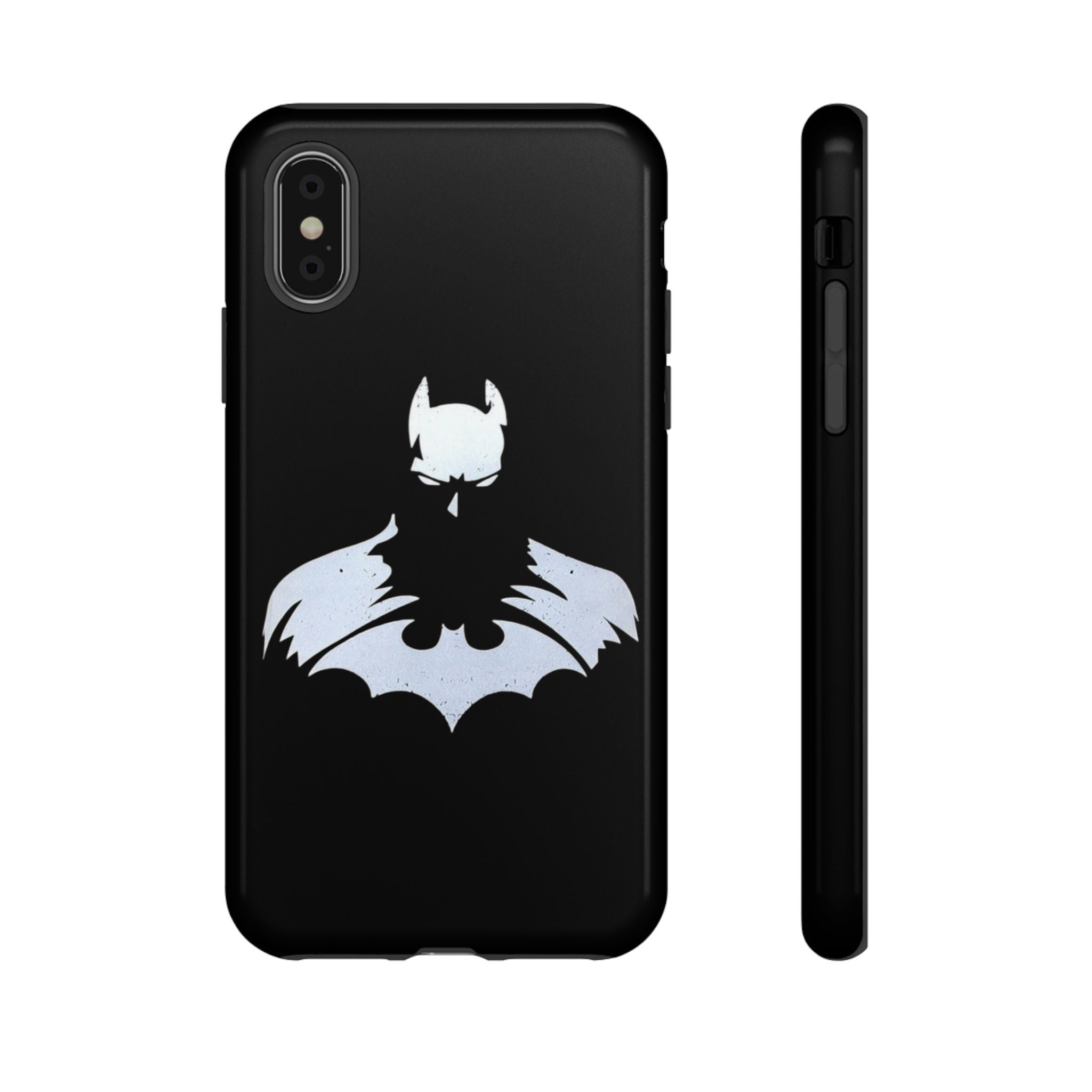 Batman Silhouette Tough Phone Case — Dark Knight Black Protective Cover