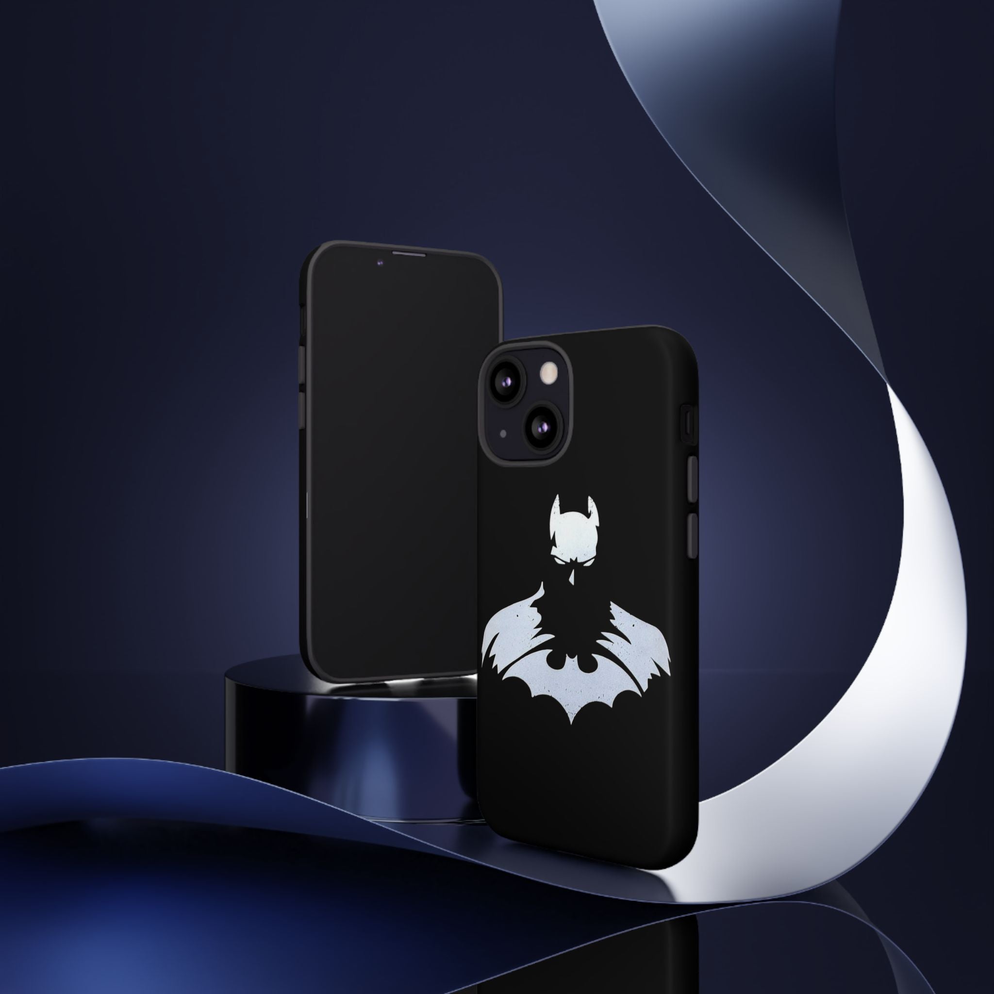 Batman Silhouette Tough Phone Case — Dark Knight Black Protective Cover