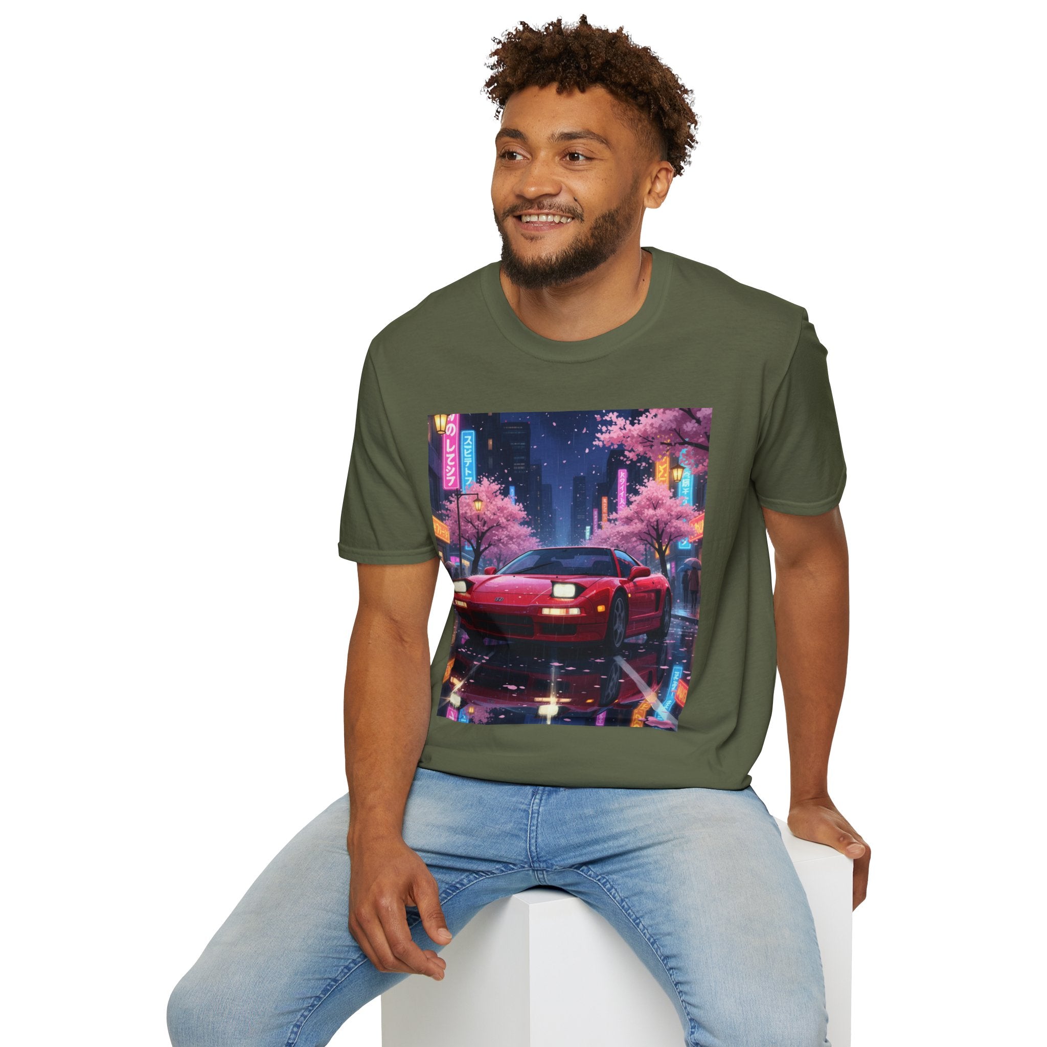 Anime Retro Sports Car T-Shirt Honda NSX | Perfect for Car Enthusiasts, Gift for Birthdays, Casual Everyday Wear, Vintage Vibe