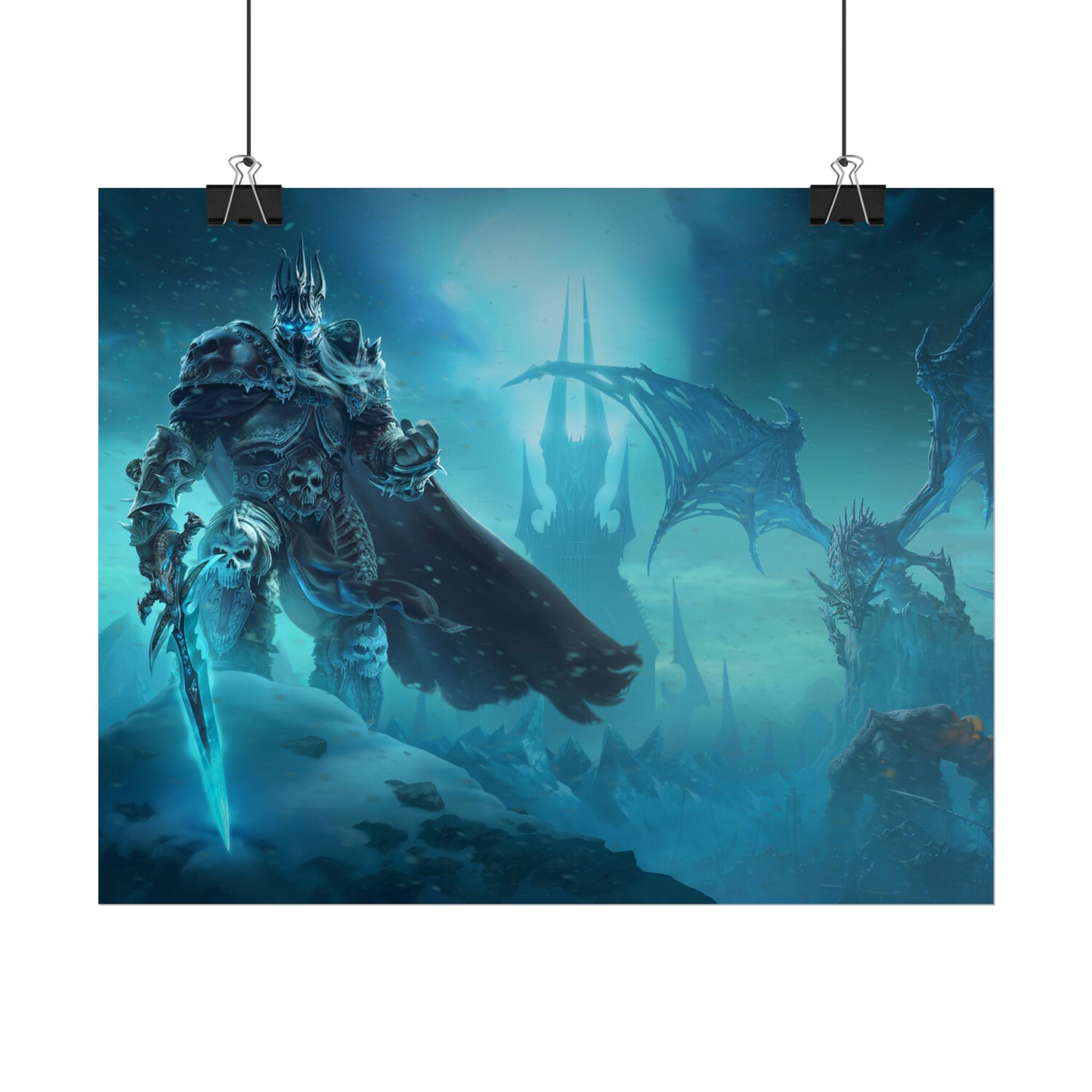 Lich King Fantasy Art Print - World of Warcraft