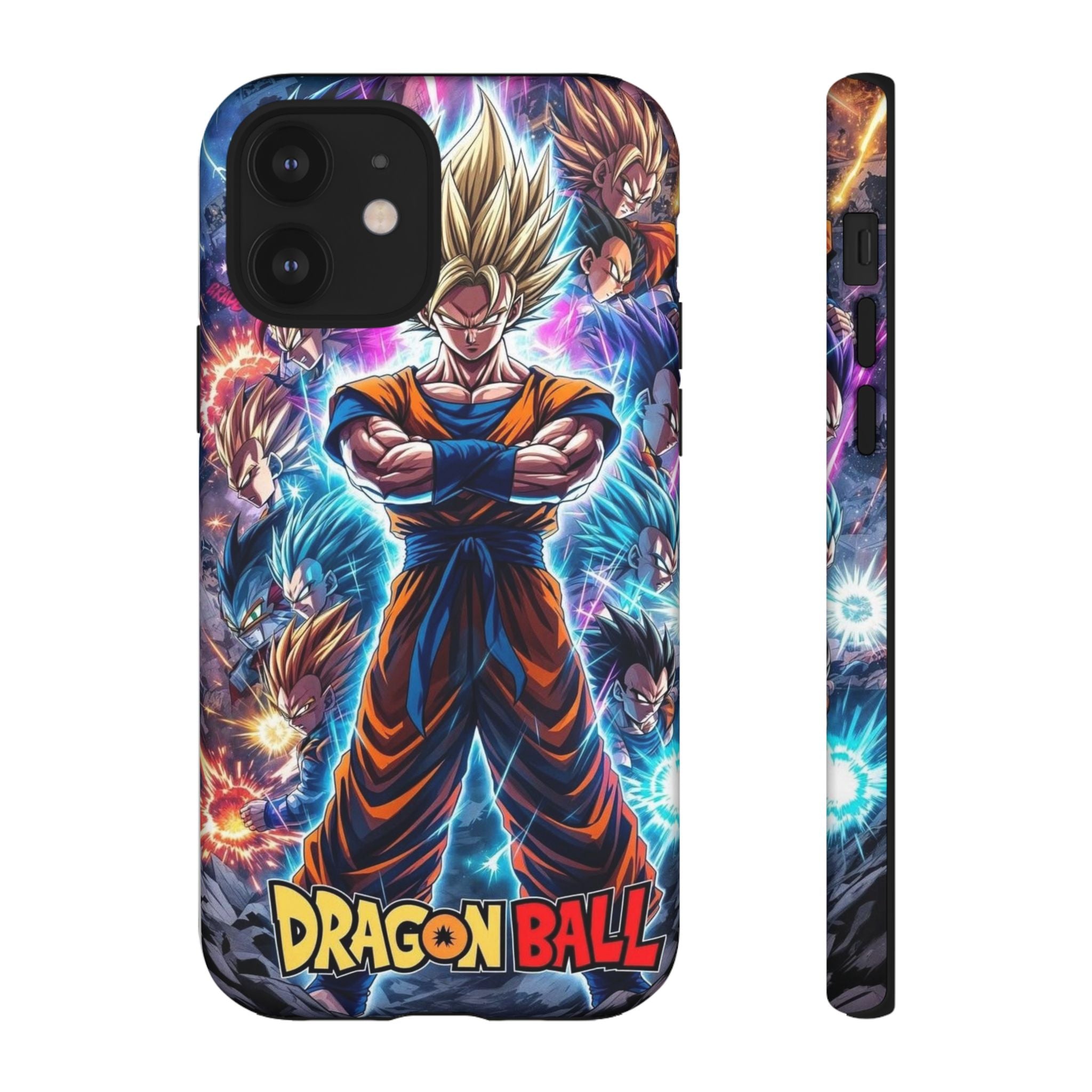 Dragon Ball Super Saiyan Phone Case — Goku Anime Tough Case