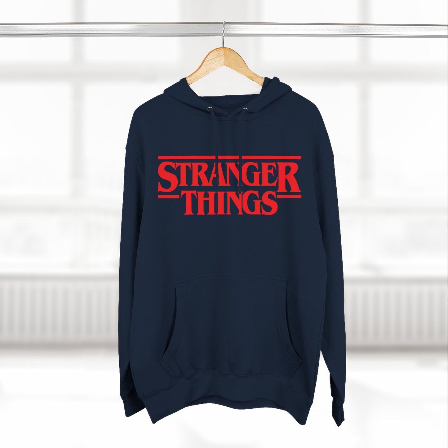 Stranger Things Fleece-Kapuzenpullover – Retro Outline Logo Pullover