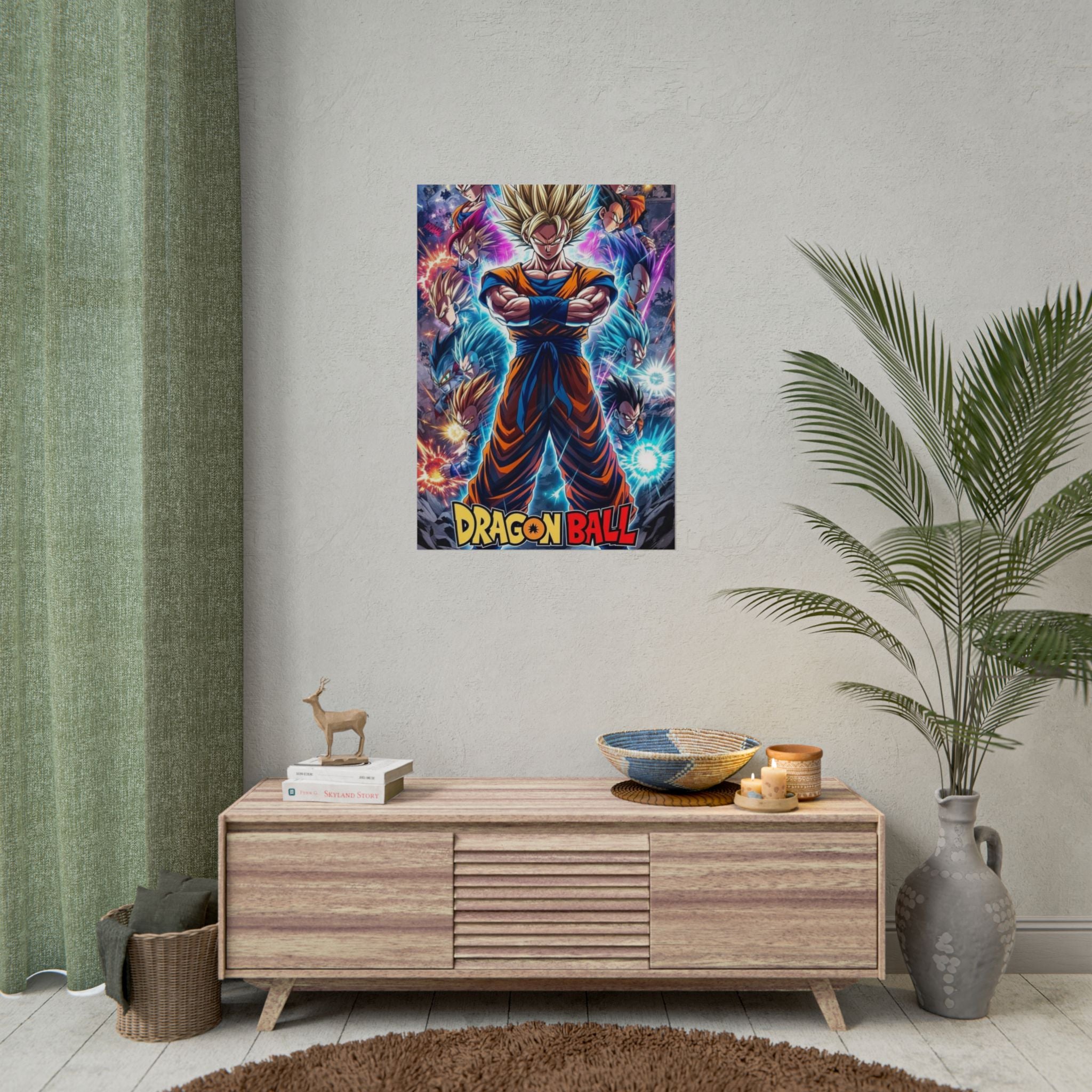 Dragon Ball Super Saiyan Goku Rolled Poster – Anime Wall Art Dragon Ball