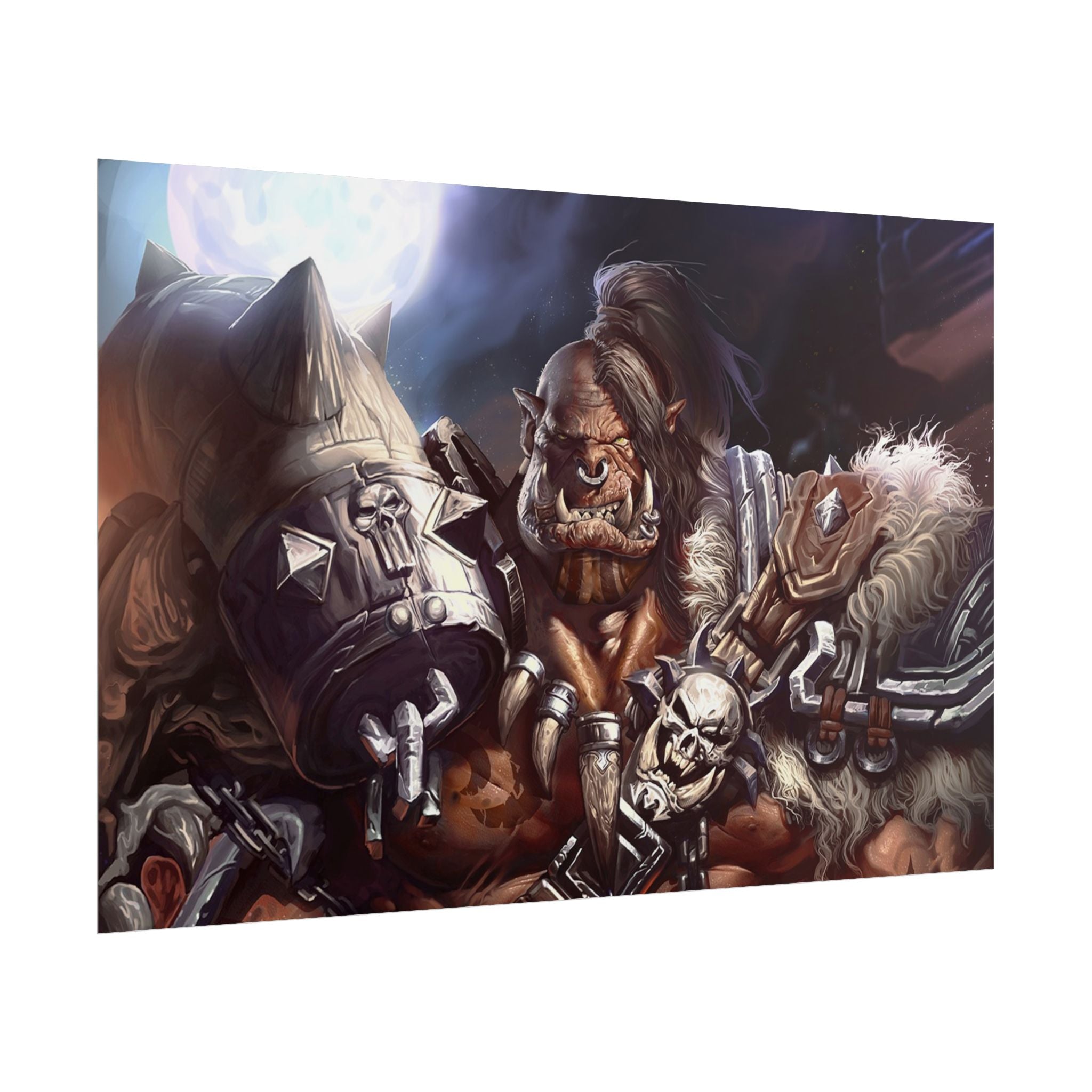 Garrosh Hellscream Fantasy Art Print - World of Warcraft