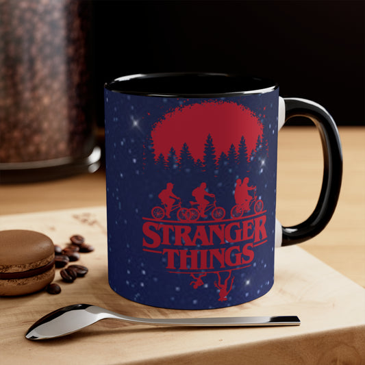 Stranger Things Accent Mug — Retro 80s Sci‑Fi Night Sky Design Demigorgon - Limited Edition