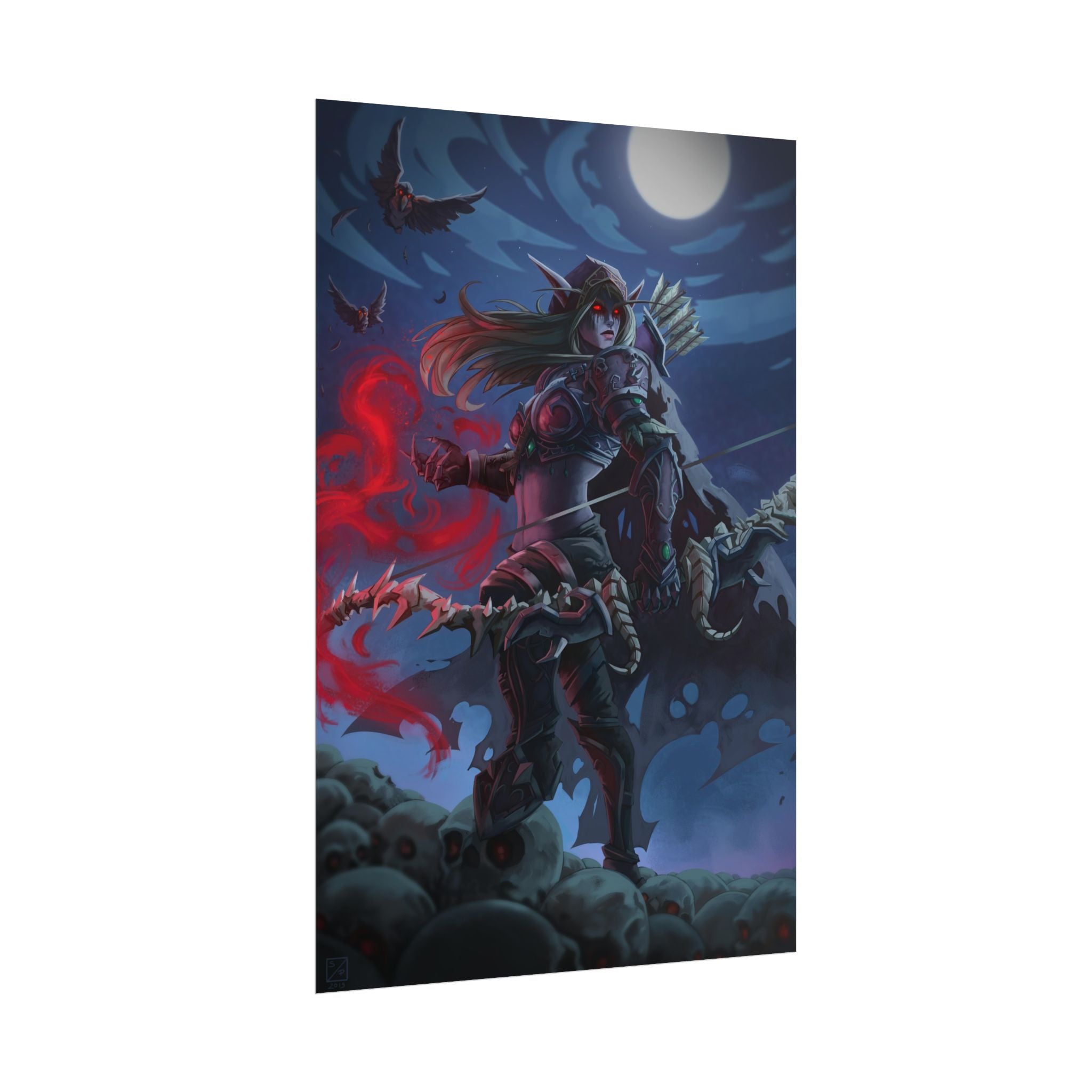 Lady Sylvanas World Of Warcraft Poster — Fantasy Art Print