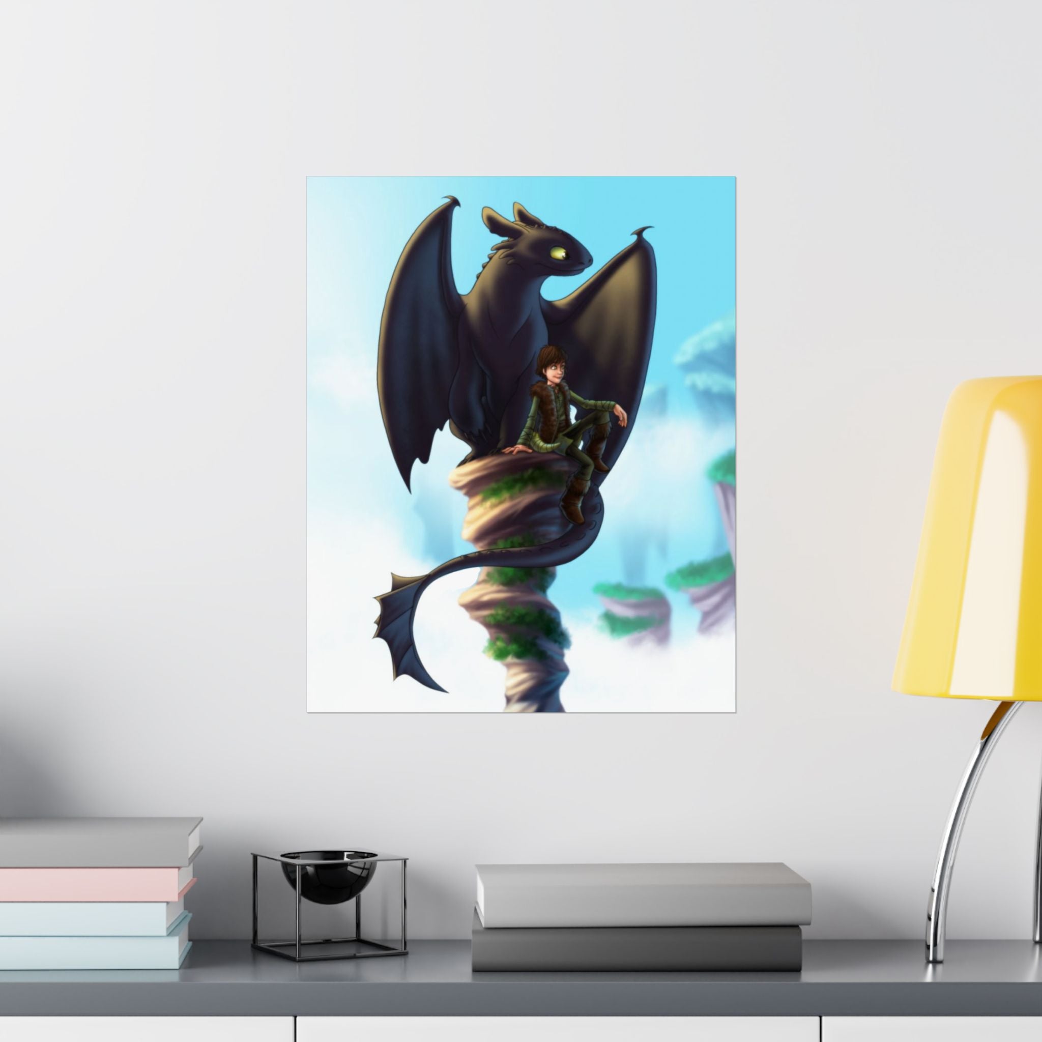 Toothless and Hiccup Poster Collectors Edition Real Art