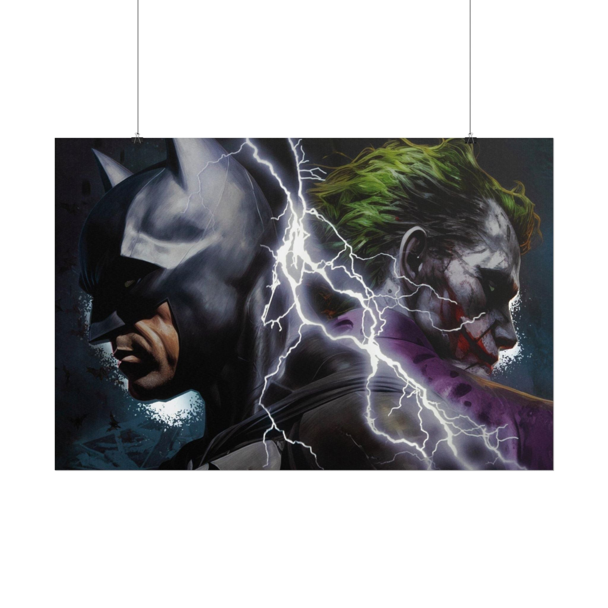 Batman vs Joker Lightning Poster