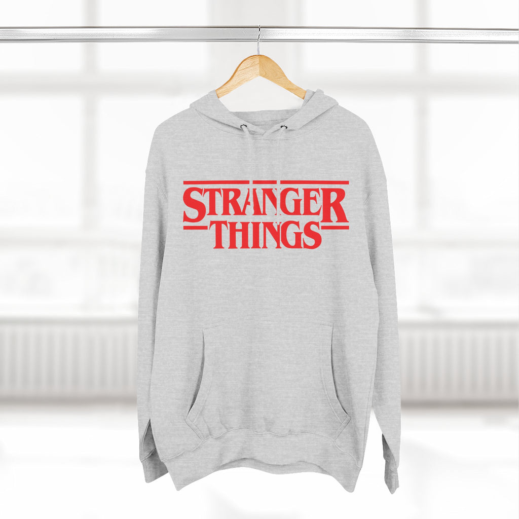 Stranger Things Fleece Hoodie – Retro Outline Logo Pullover