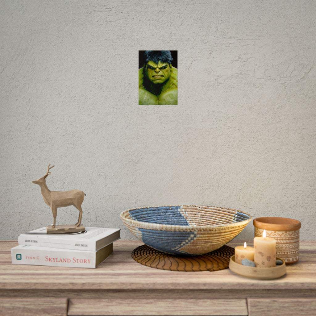 Hulk Lightning Poster — Marvel Vibrant Superhero Wall Art (Rolled Poster)