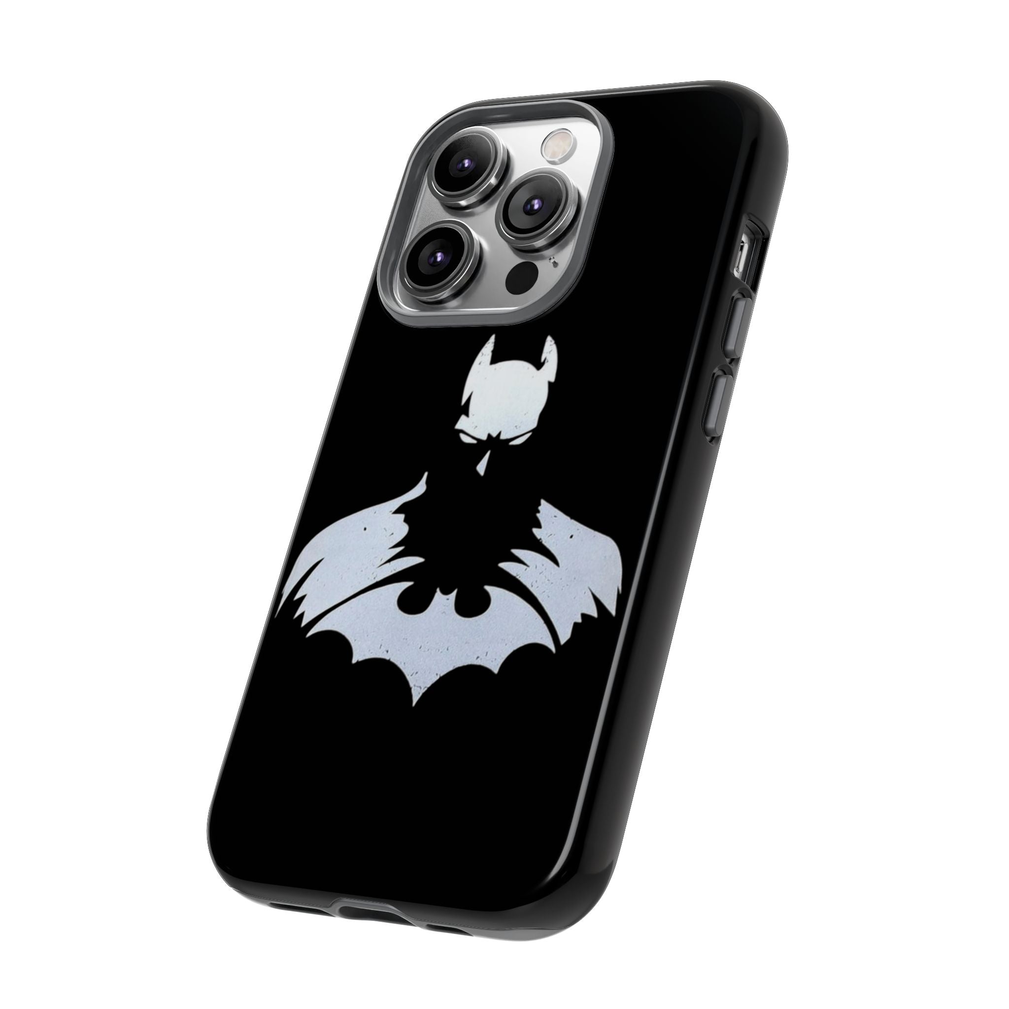 Batman Silhouette Tough Phone Case — Dark Knight Black Protective Cover