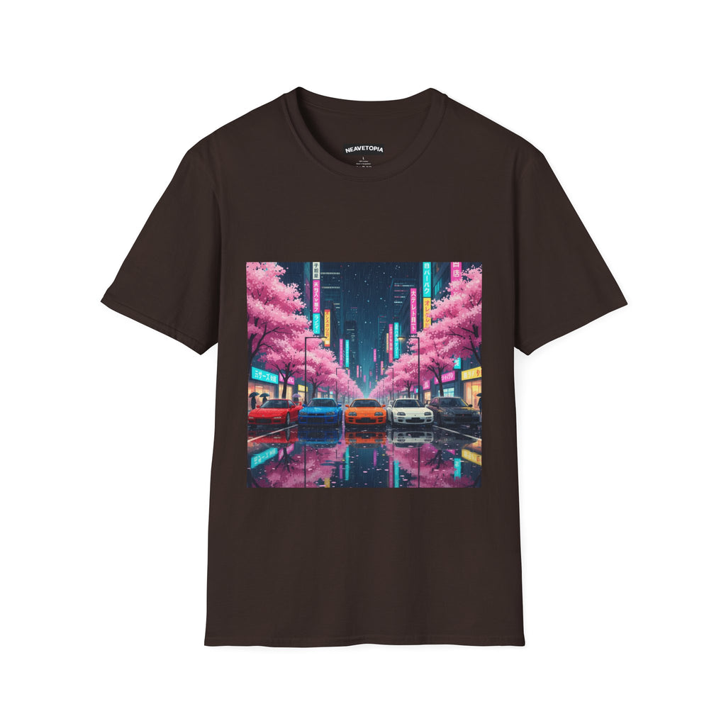 Anime Style Retro Dreamy JDM cars Street Unisex Softstyle T-Shirt