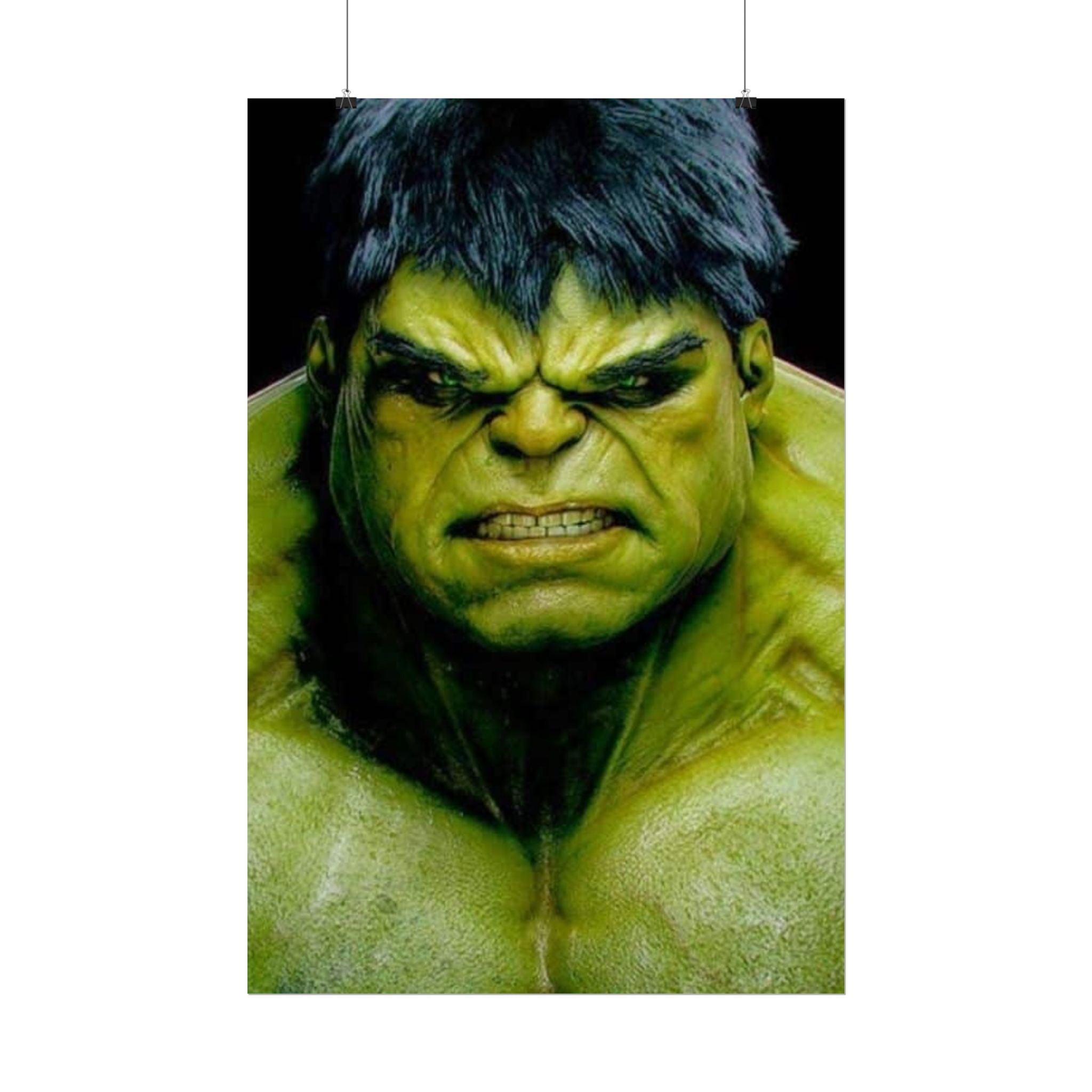 Hulk Lightning Poster — Marvel Vibrant Superhero Wall Art (Rolled Poster)