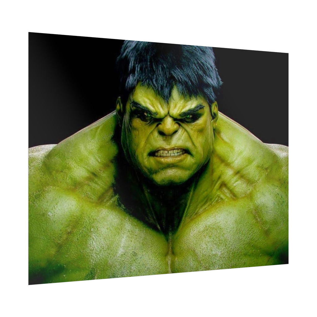 Hulk Lightning Poster — Marvel Vibrant Superhero Wall Art (Rolled Poster)