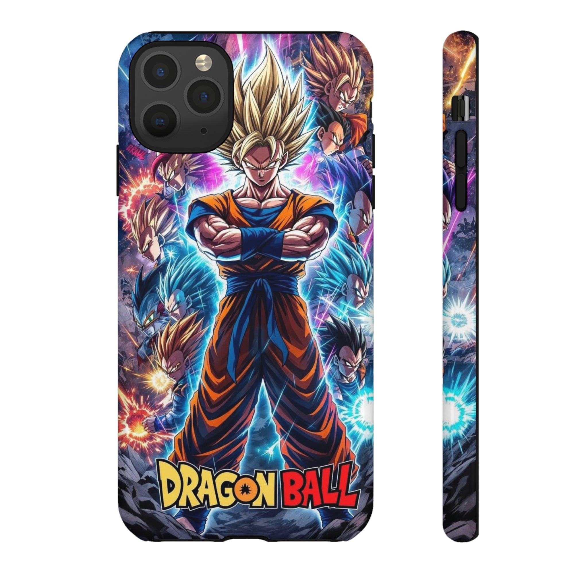 Dragon Ball Super Saiyan Phone Case — Goku Anime Tough Case