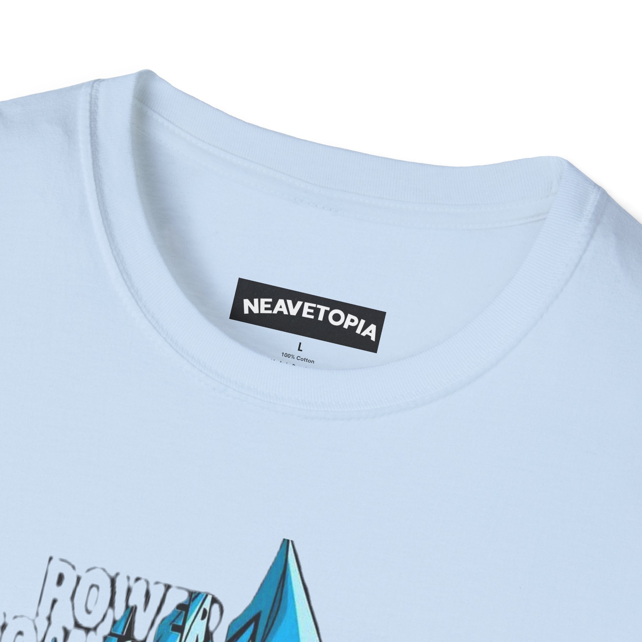 T-Shirt — Blue Super Saiyan Split Face Graphic Quote - Limited Edition