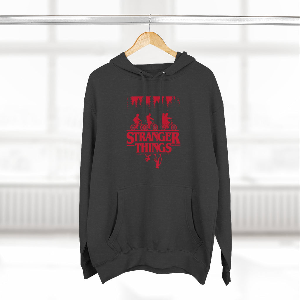Copy of Stranger Things Fleece Hoodie – Retro Outline Logo Pullover