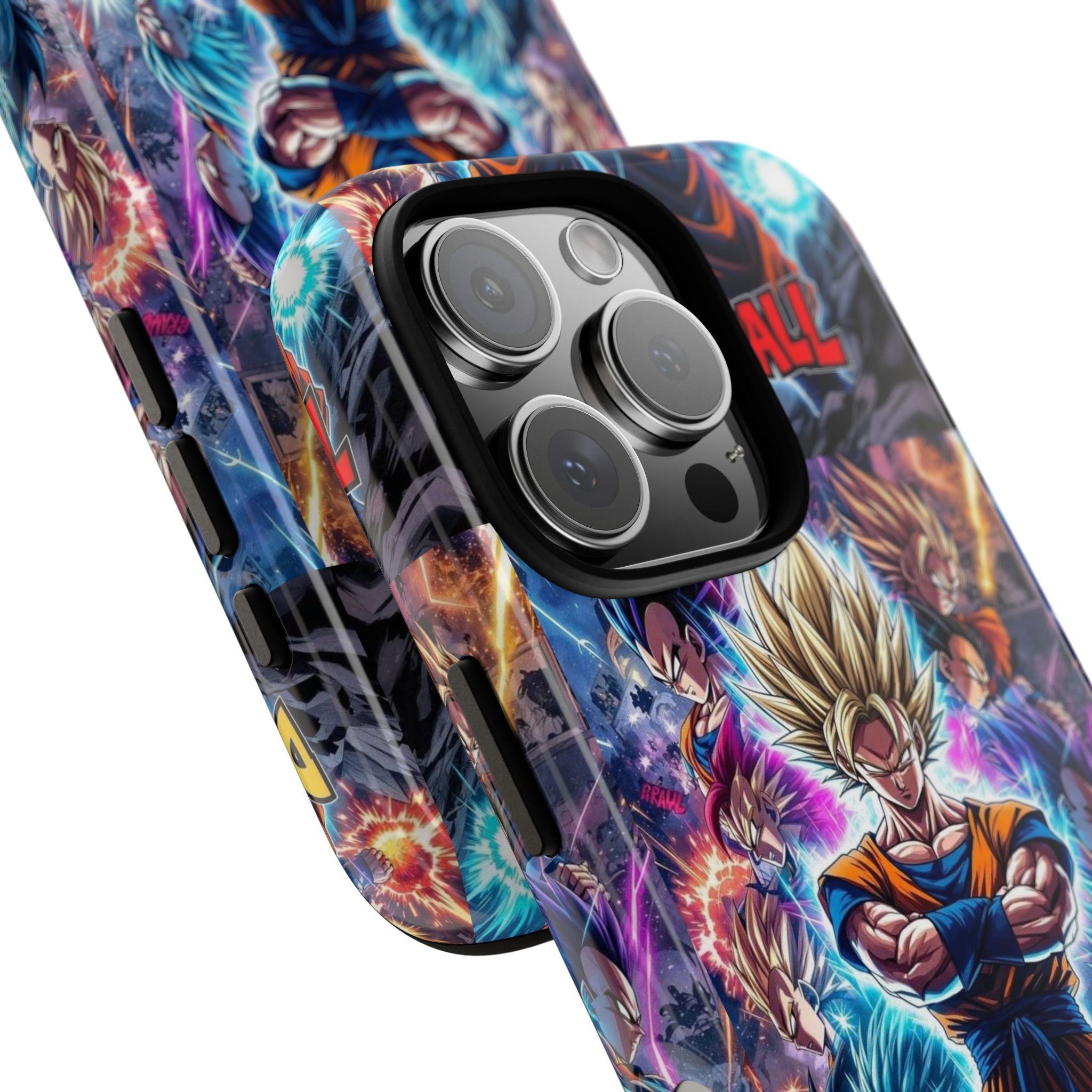 Dragon Ball Super Saiyan Phone Case — Goku Anime Tough Case