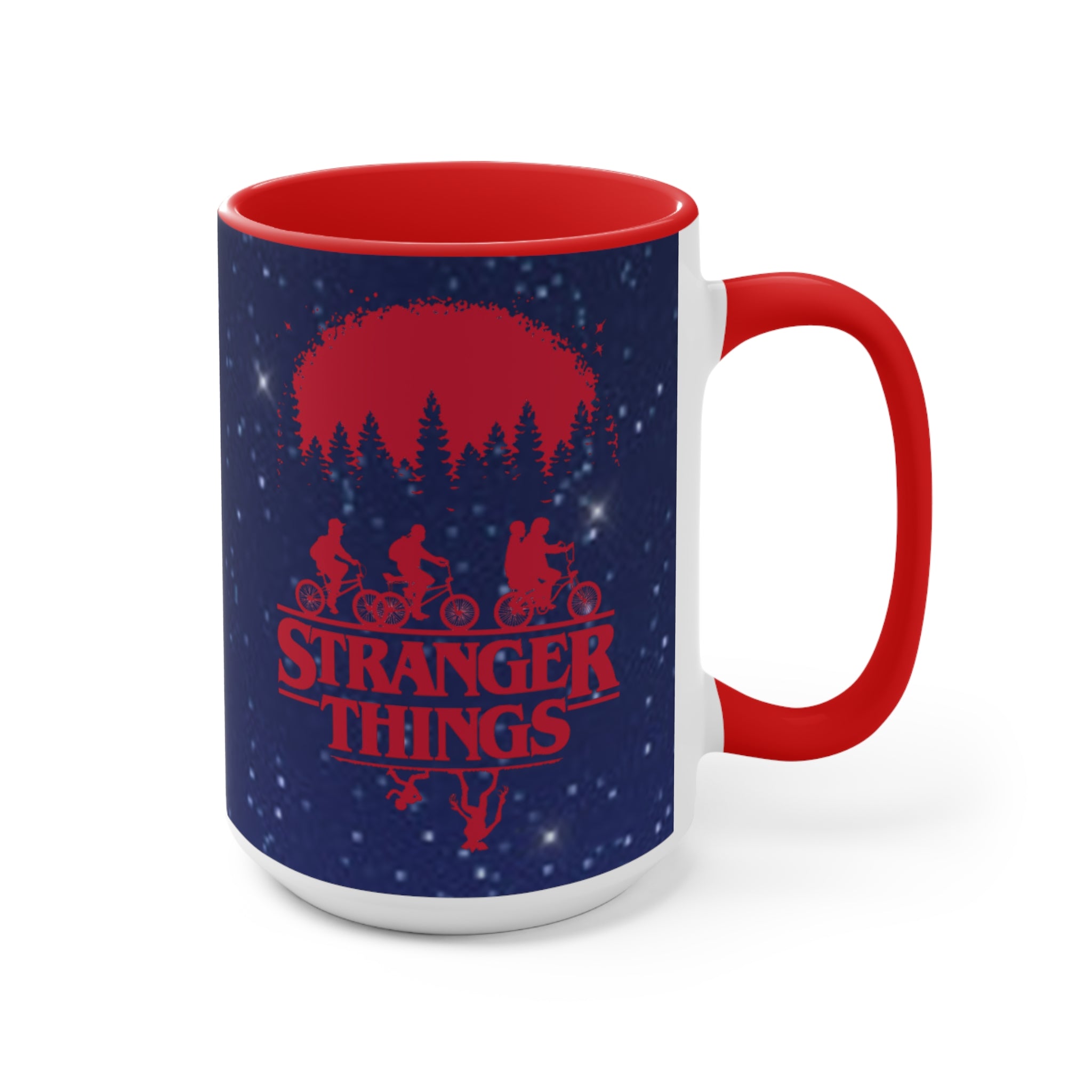 Stranger Things Accent Mug — Retro 80s Sci‑Fi Night Sky Design Demigorgon - Limited Edition