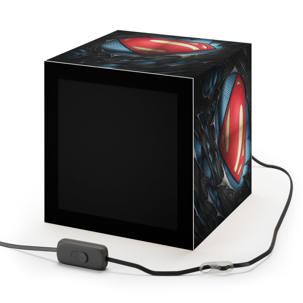 Superman Light Cube Lamp - Superhero Nightlight Decor