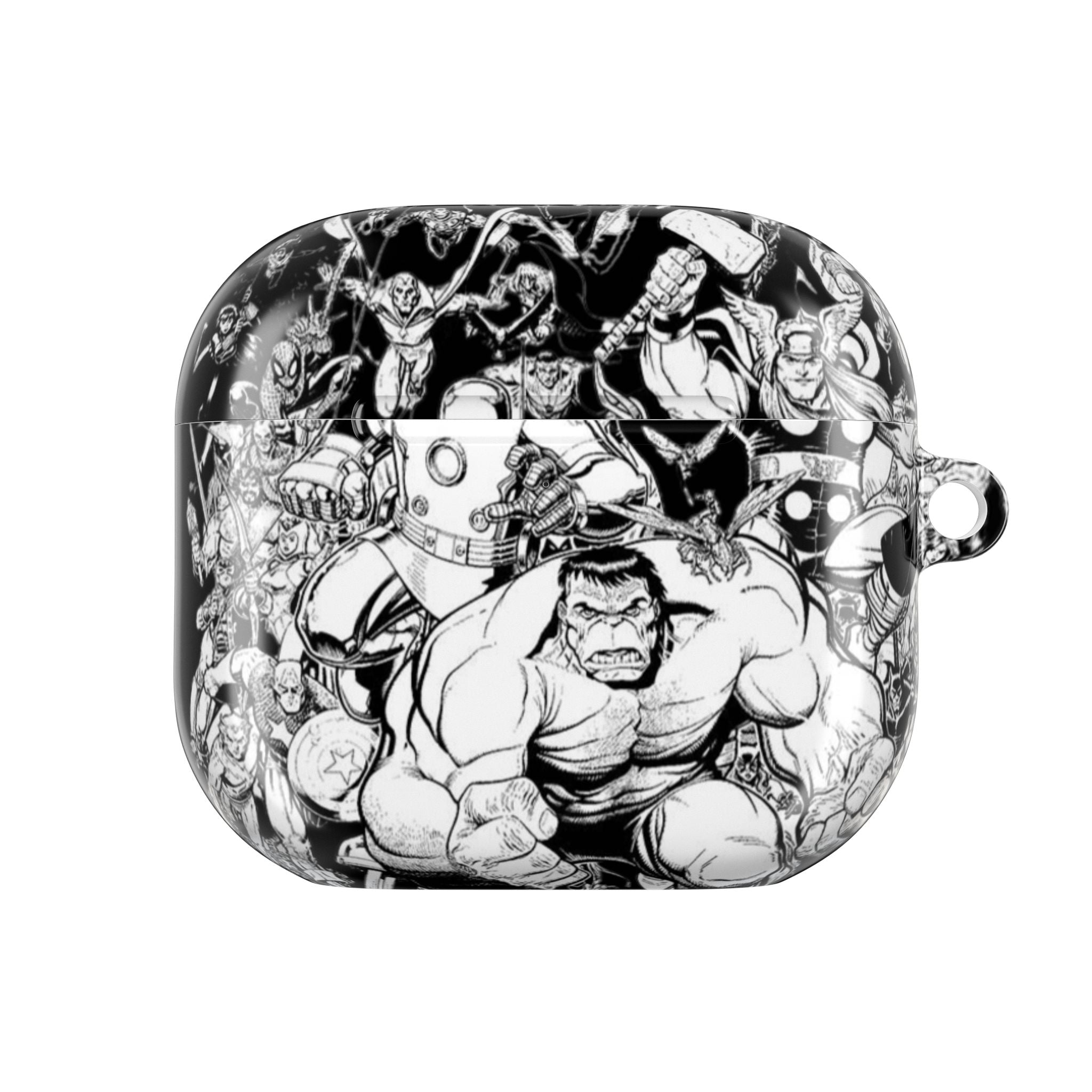 AirPod Case — Marvel Black and White Style