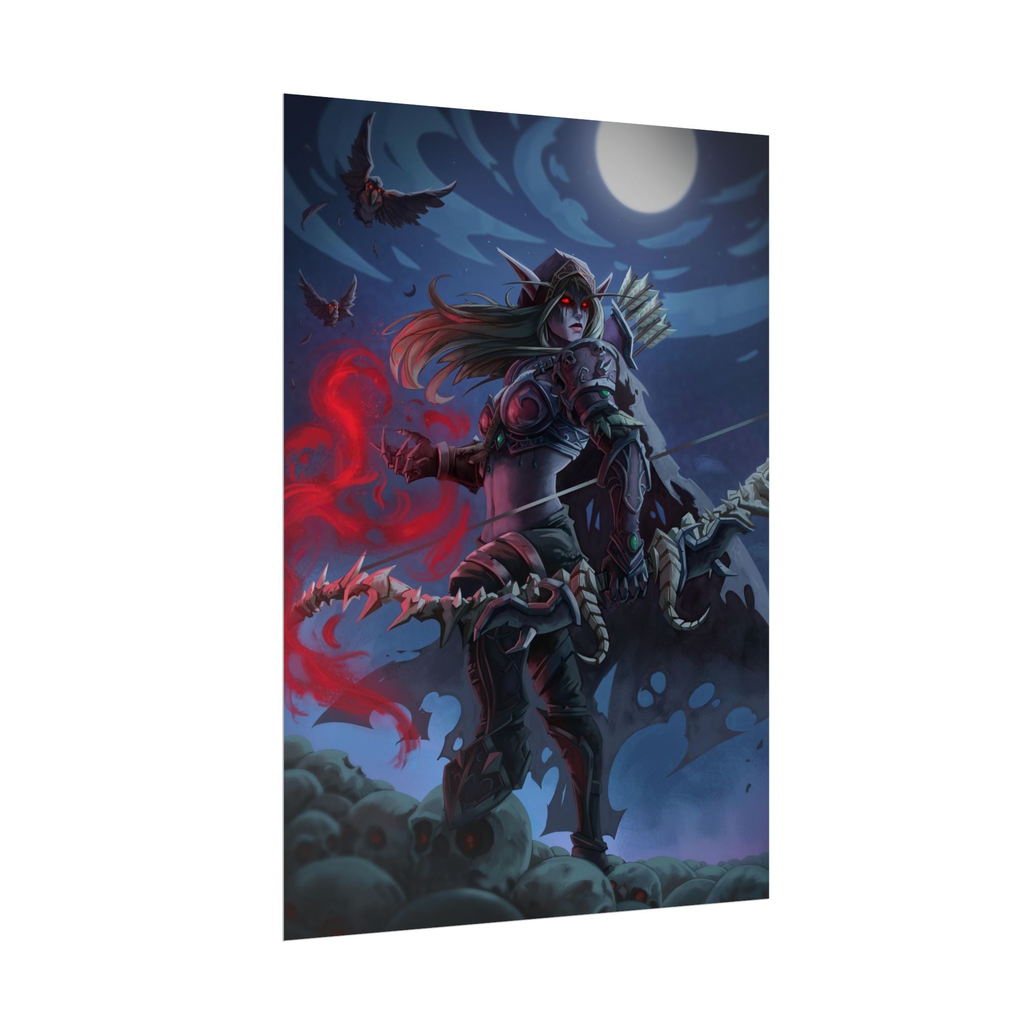 Lady Sylvanas World Of Warcraft Poster — Fantasy Art Print