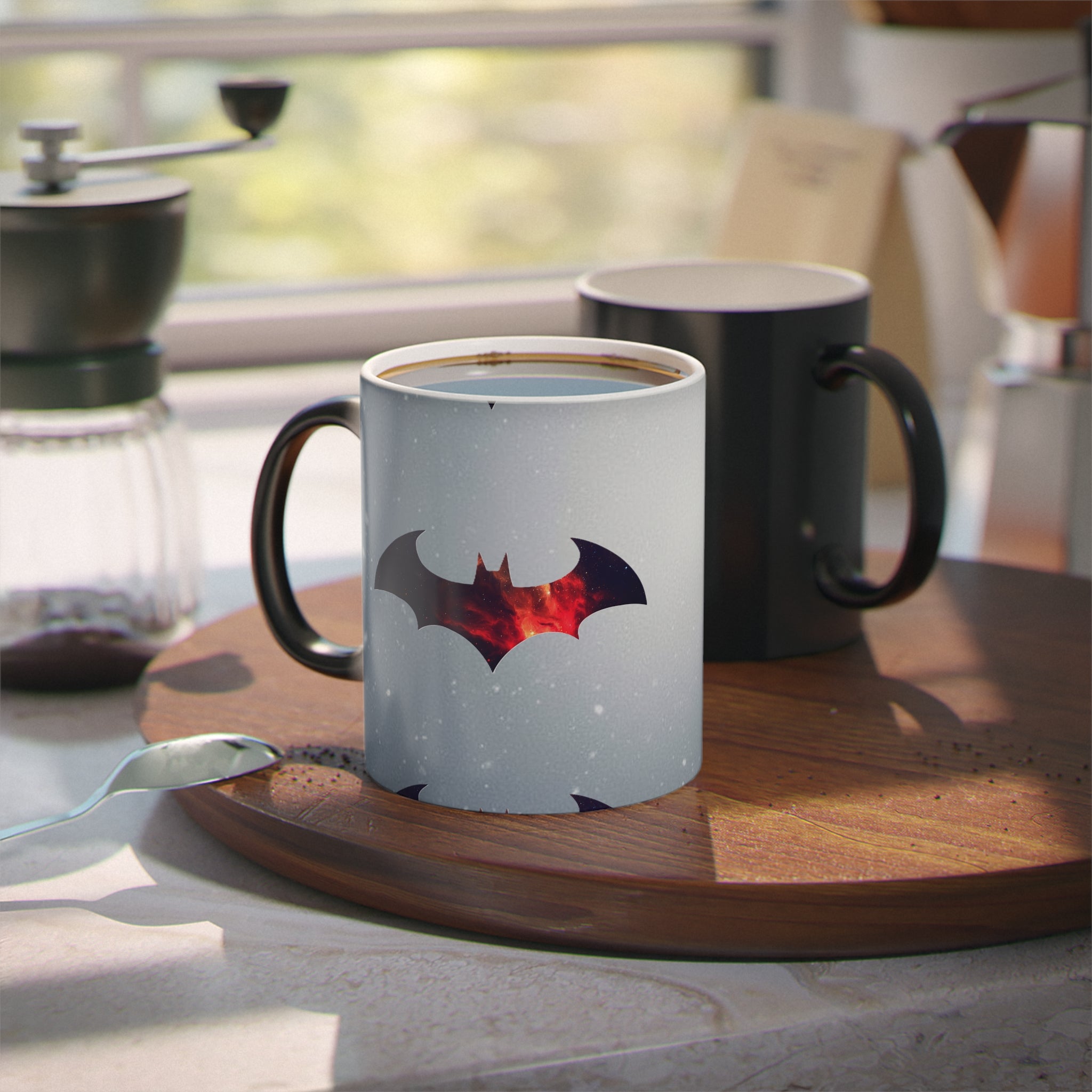 Batman Logo Emblem Mug | Warm Picture transformation | Collectors and Limited Edition