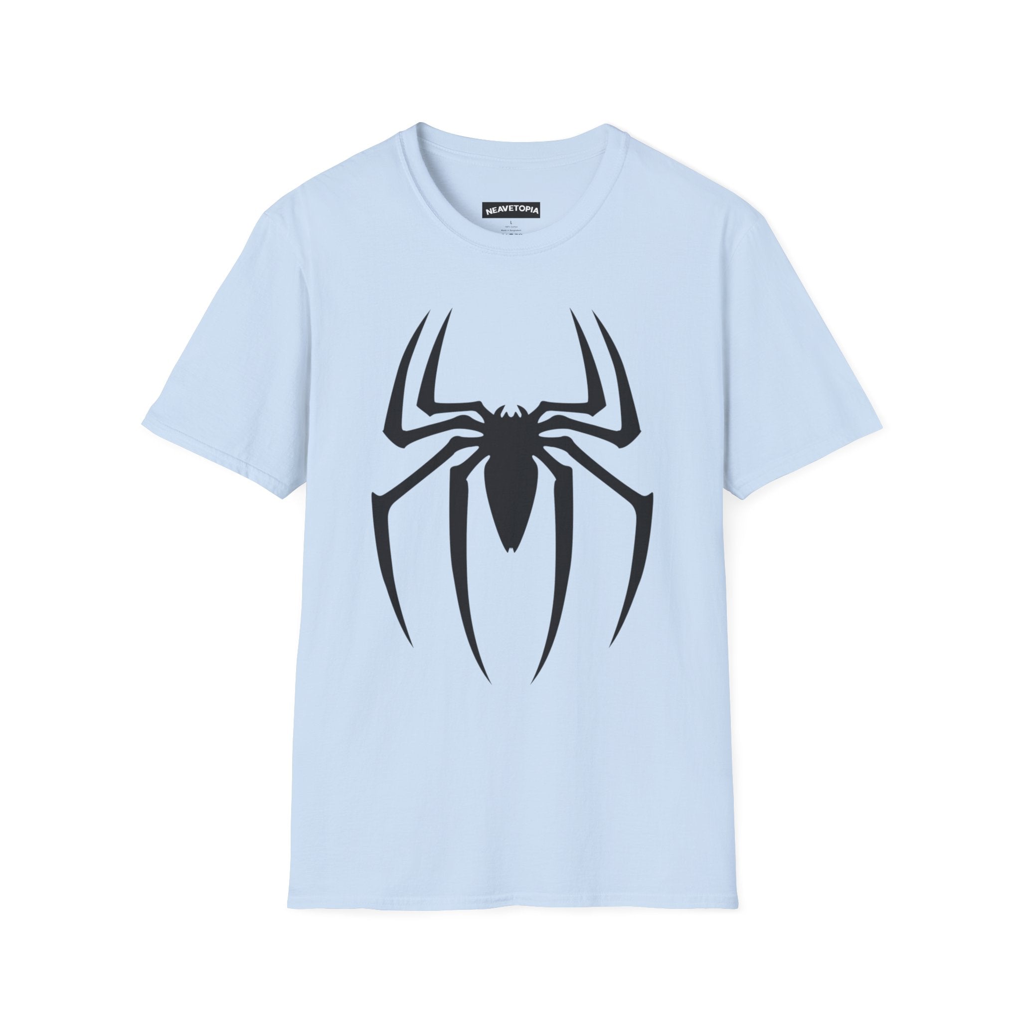 Black Spiderman Emblem T-Shirt | Spider Logo Tee