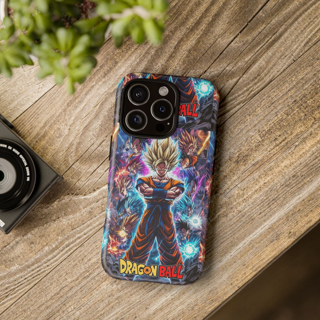 Dragon Ball Super Saiyan Phone Case — Goku Anime Tough Case
