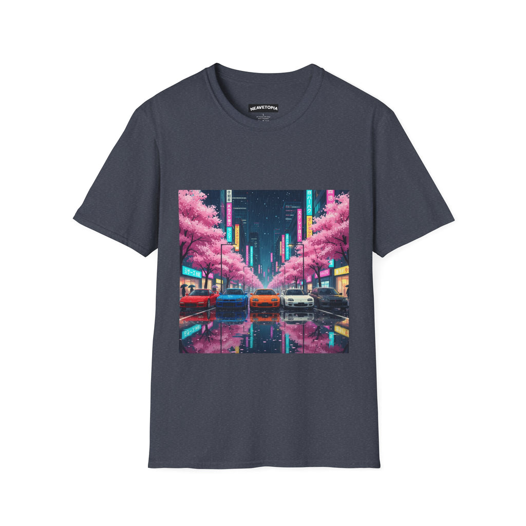 Anime Style Retro Dreamy JDM cars Street Unisex Softstyle T-Shirt