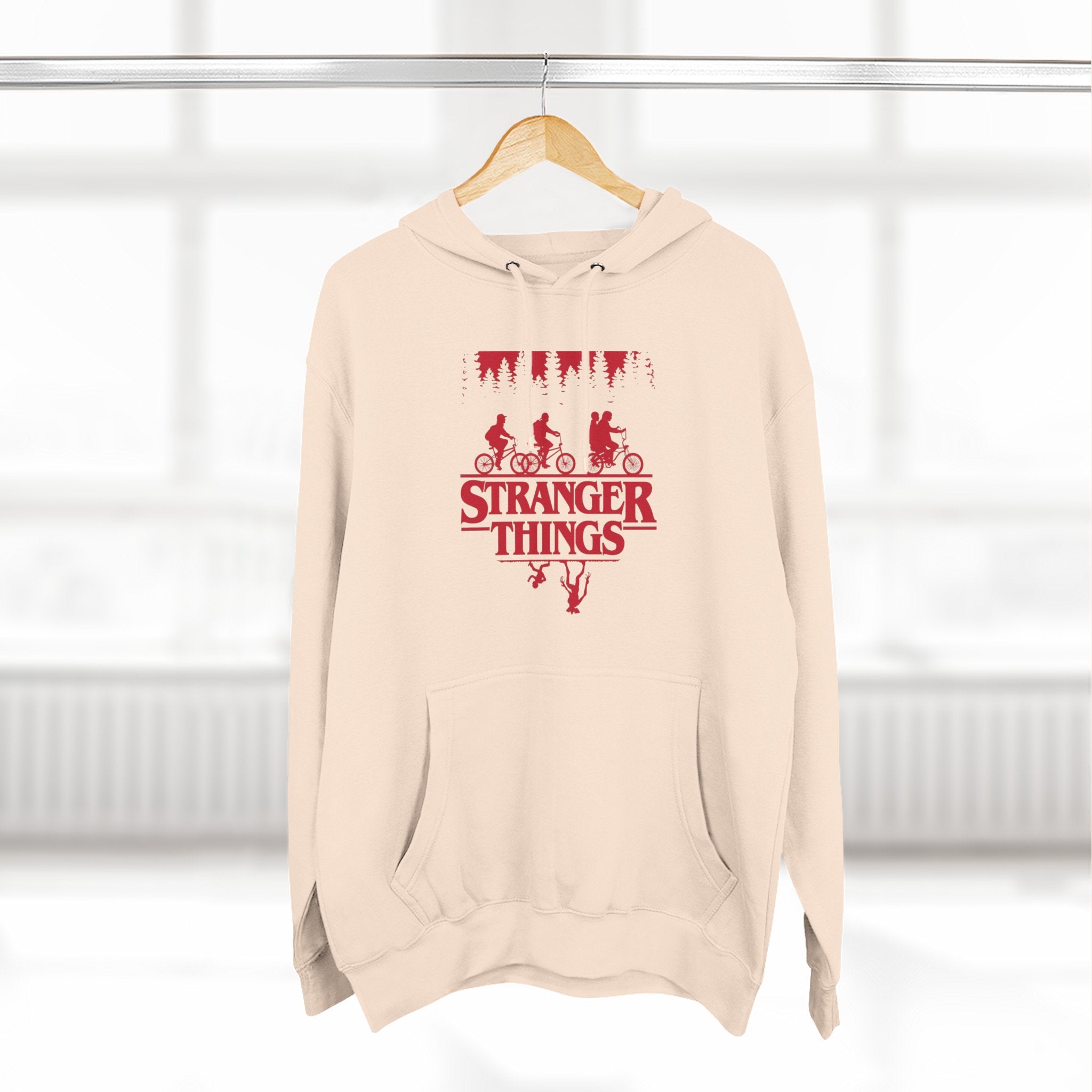 Copy of Stranger Things Fleece Hoodie – Retro Outline Logo Pullover