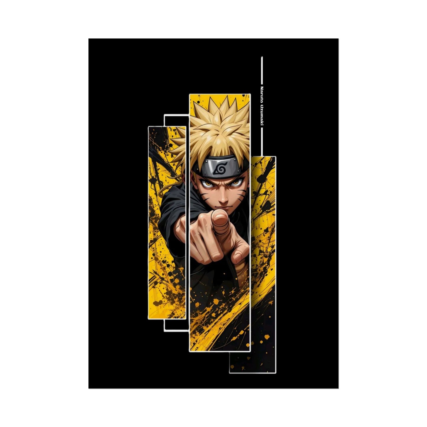 Naruto Art-Poster – Dynamischer Anime-Wanddruck (Gerollter Poster)