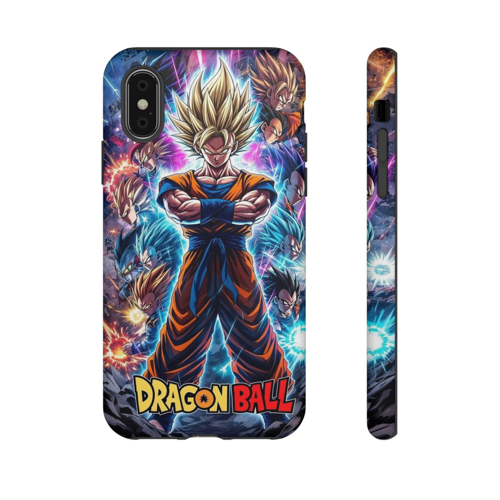 Dragon Ball Super Saiyan Phone Case — Goku Anime Tough Case