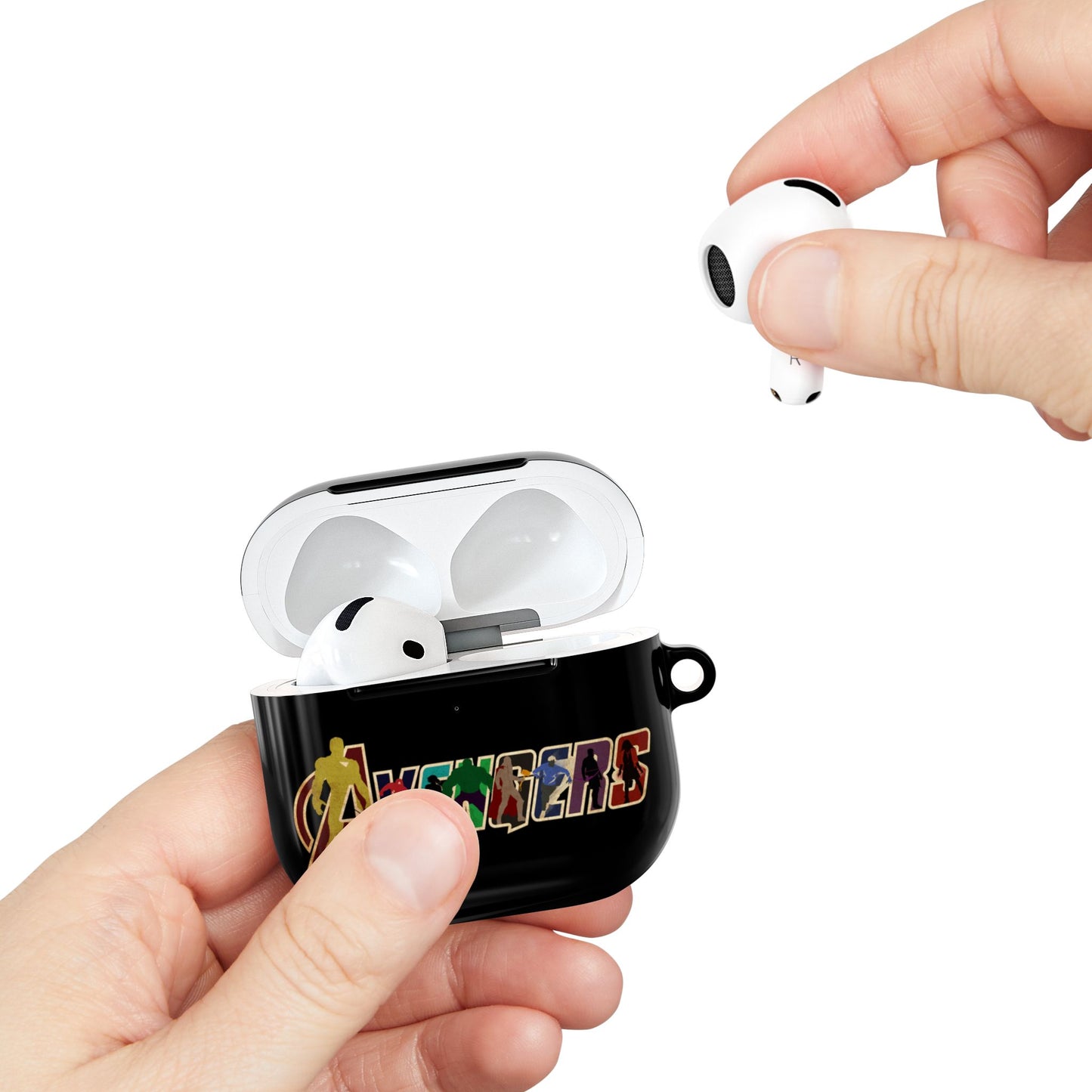 Avengers AirPod Case — Schutzhülle für Superhelden-Logos mit Ladefunktion