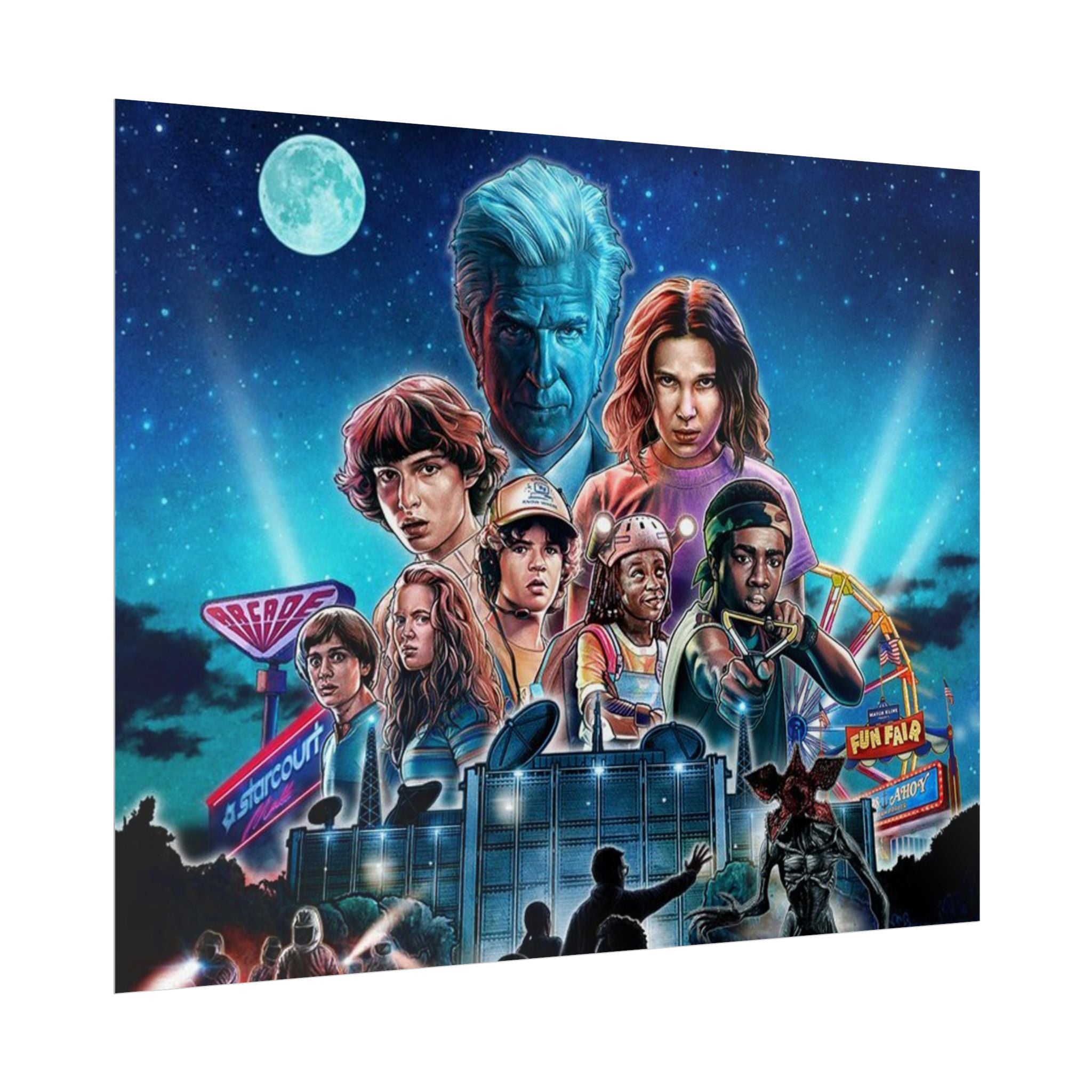 Stranger Things Cast Poster - Stranger Kids