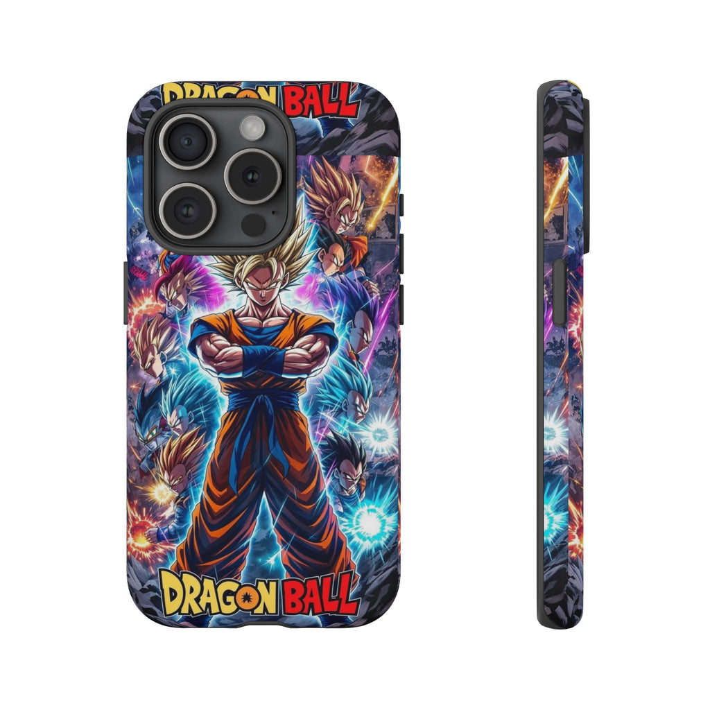 Dragon Ball Super Saiyan Phone Case — Goku Anime Tough Case