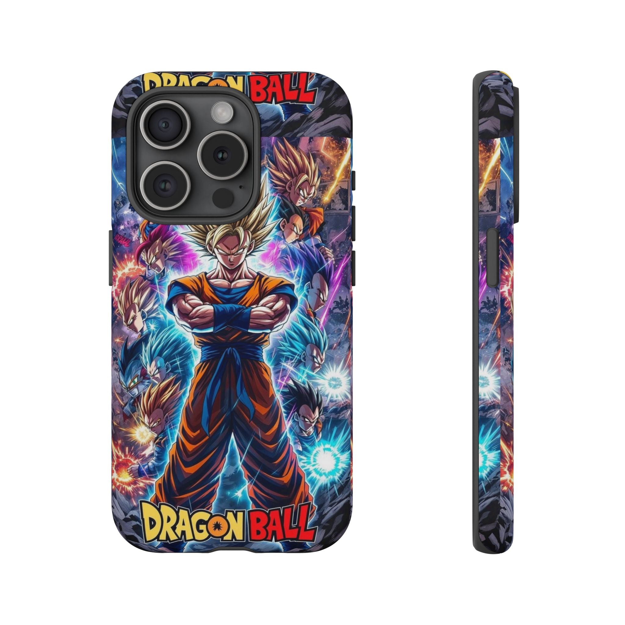 Dragon Ball Super Saiyan Phone Case — Goku Anime Tough Case