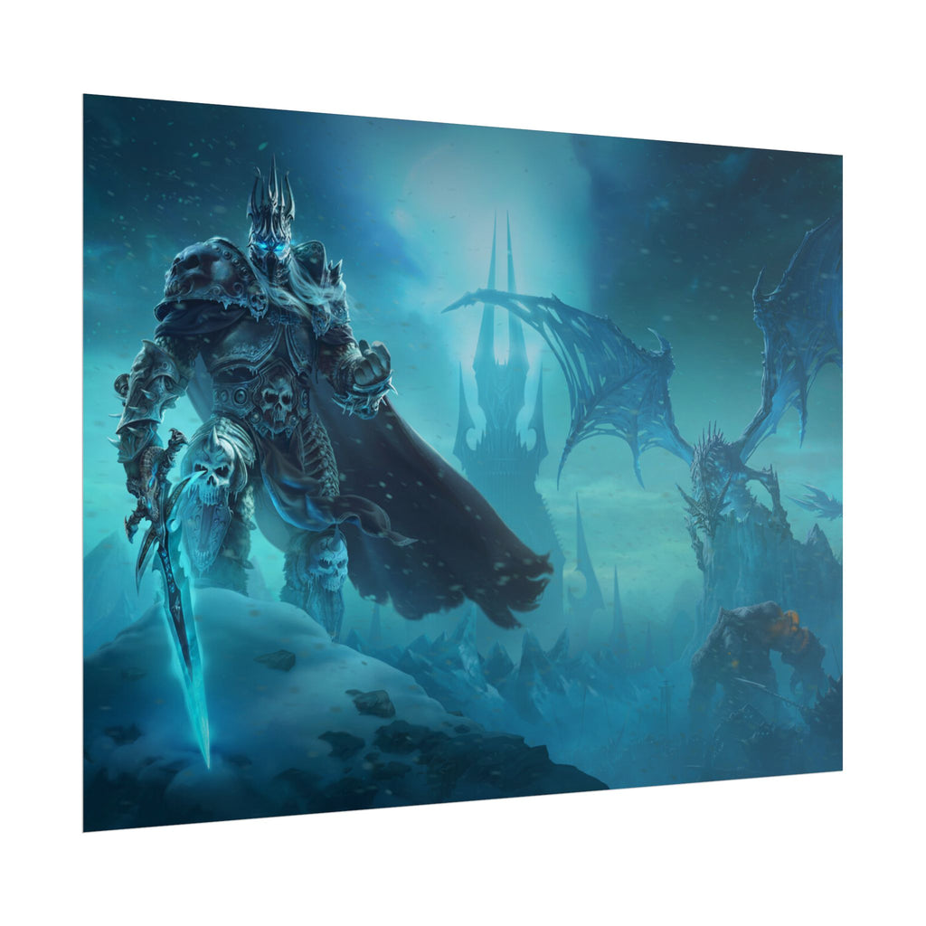 Lich King Fantasy Art Print - World of Warcraft