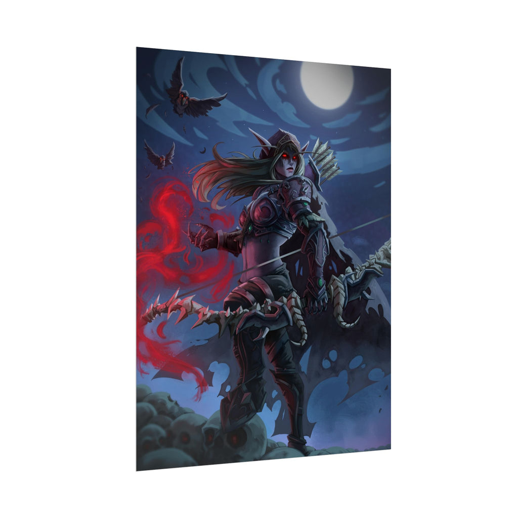 Lady Sylvanas World Of Warcraft Poster — Fantasy Art Print