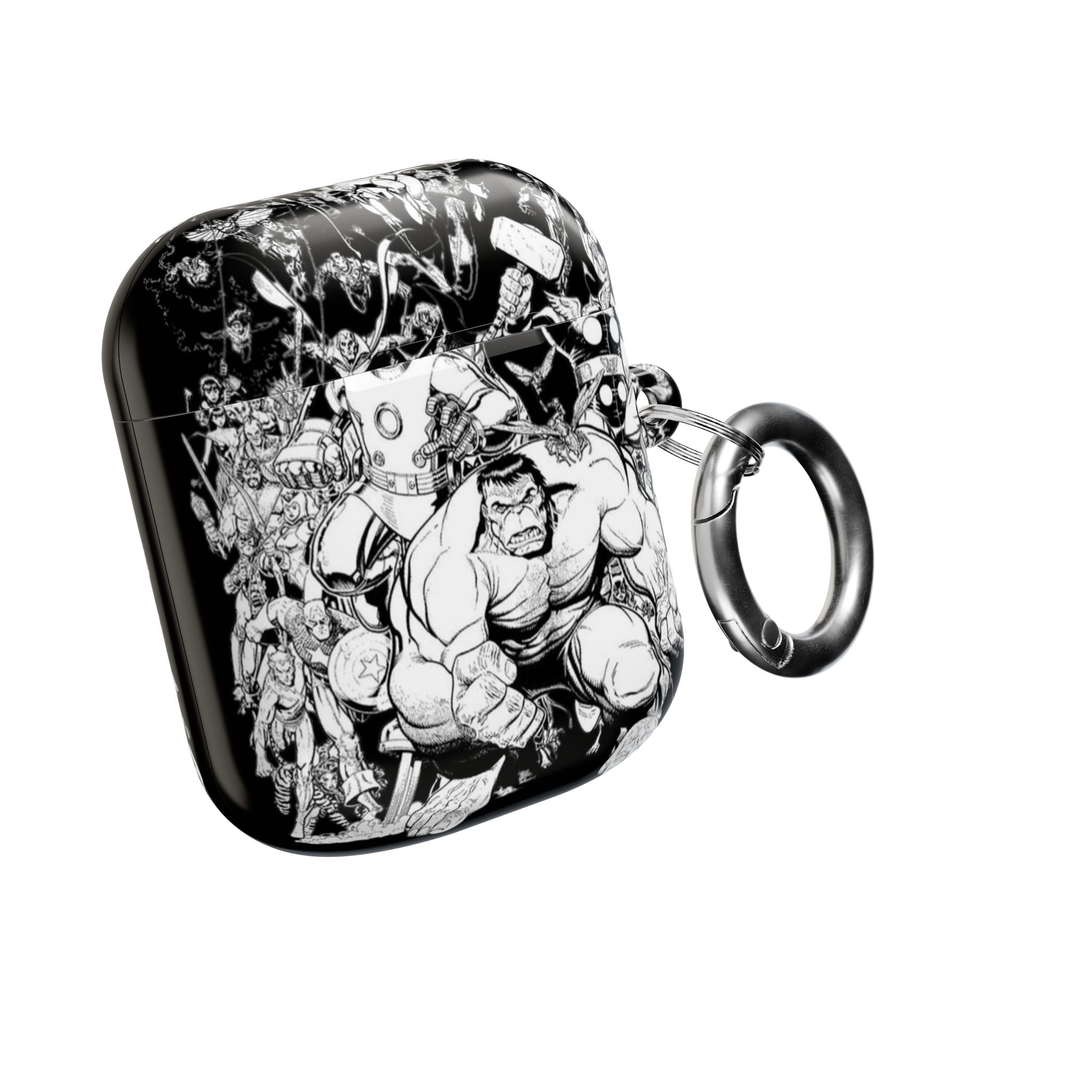 AirPod Case — Marvel Black and White Style
