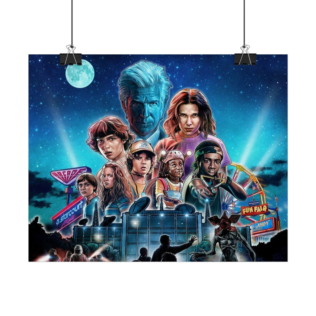 Stranger Things Cast Poster - Stranger Kids
