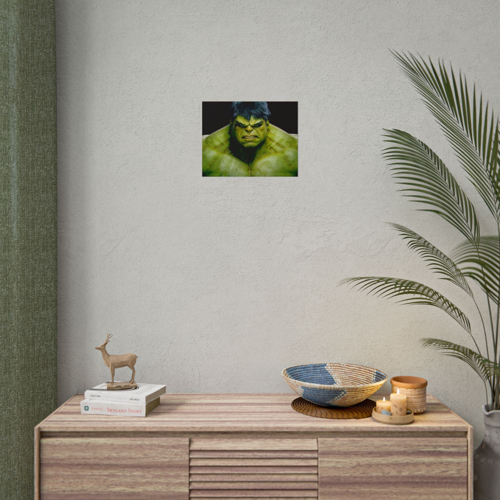 Hulk Lightning Poster — Marvel Vibrant Superhero Wall Art (Rolled Poster)