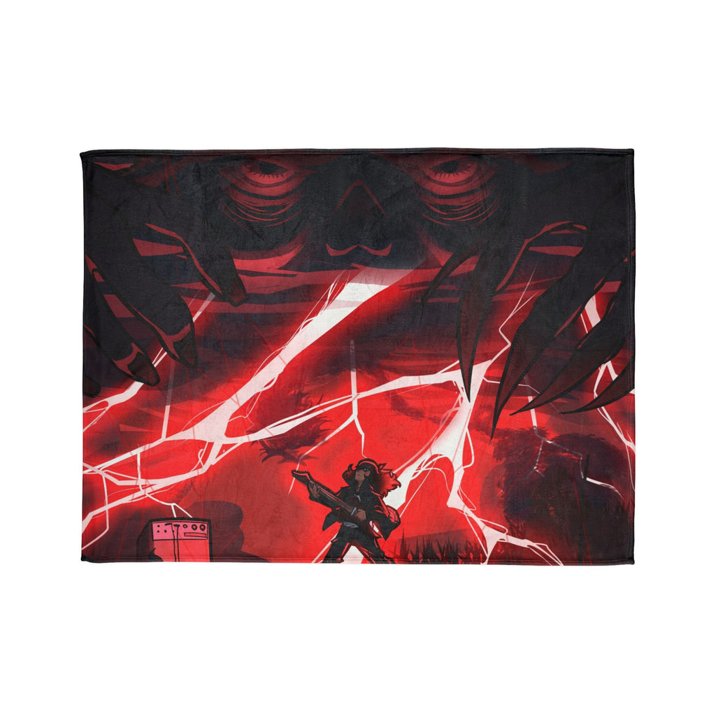 Stranger Things - Eddie Munson in Upside Down with Guitar - Throw Blanket