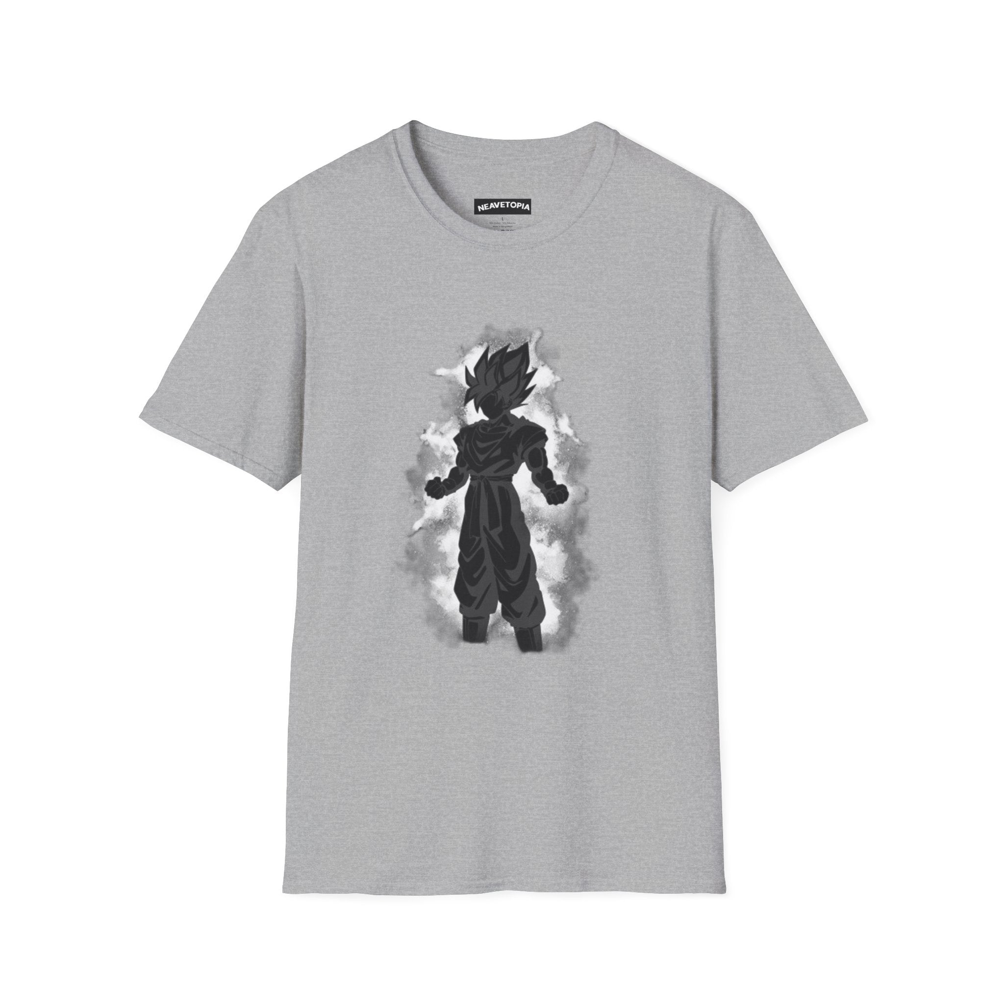 Silhouette Saiyan Power T-Shirt | Anime Aura Dragon Ball Goku