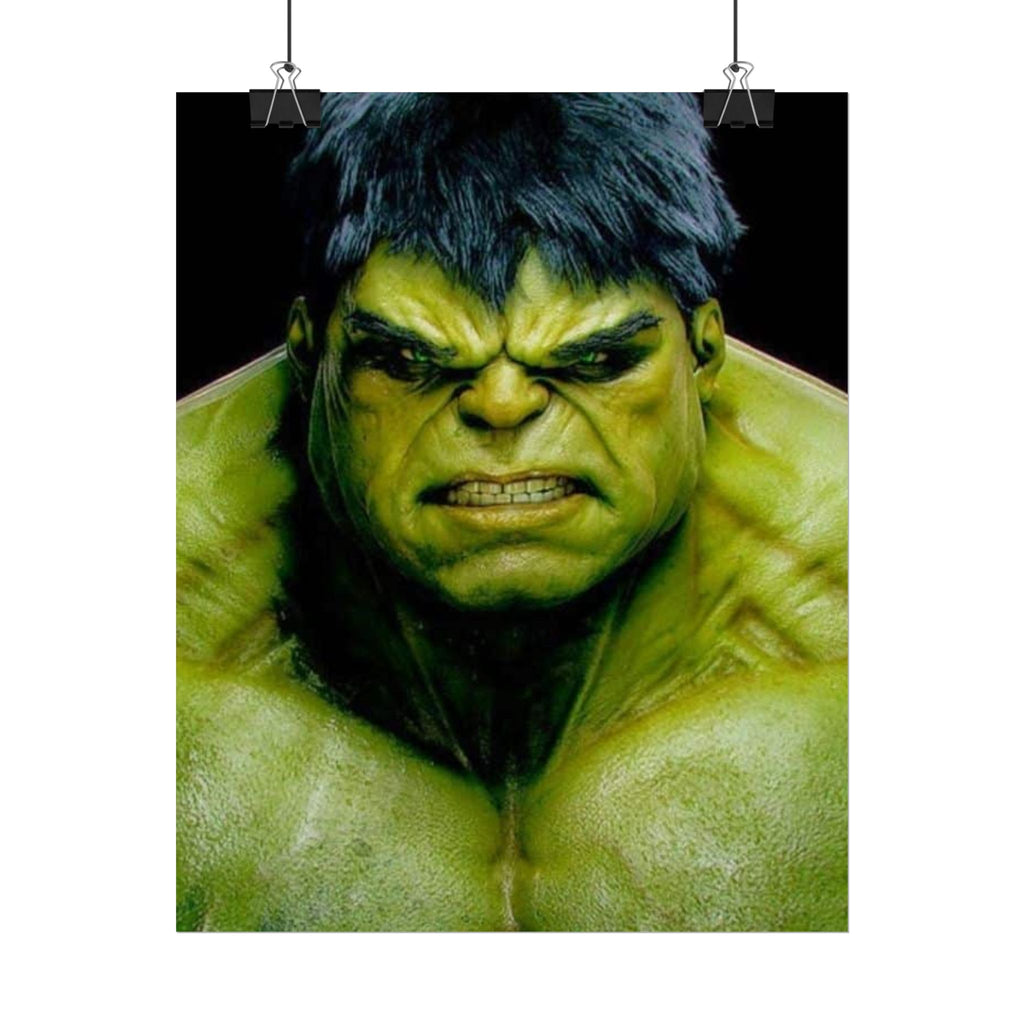 Hulk Lightning Poster — Marvel Vibrant Superhero Wall Art (Rolled Poster)
