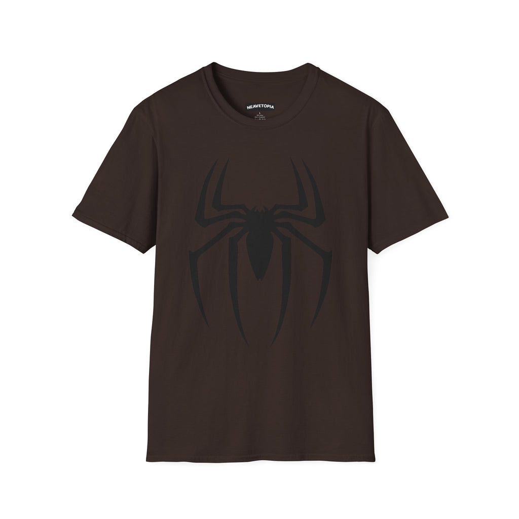 Black Spiderman Emblem T-Shirt | Spider Logo Tee