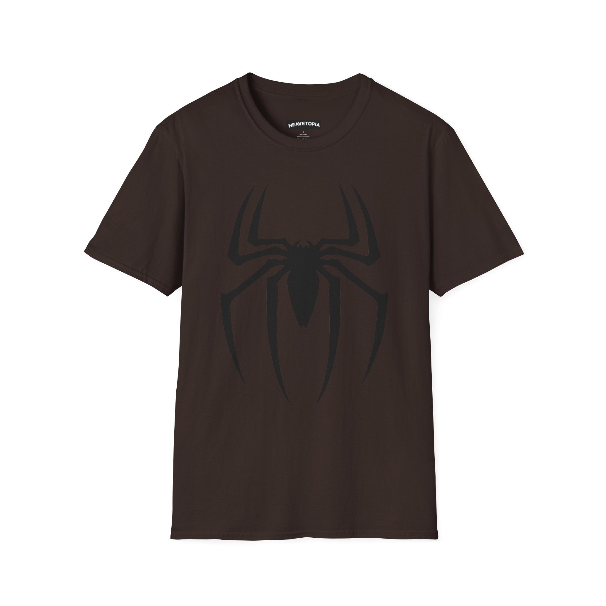 Black Spiderman Emblem T-Shirt | Spider Logo Tee