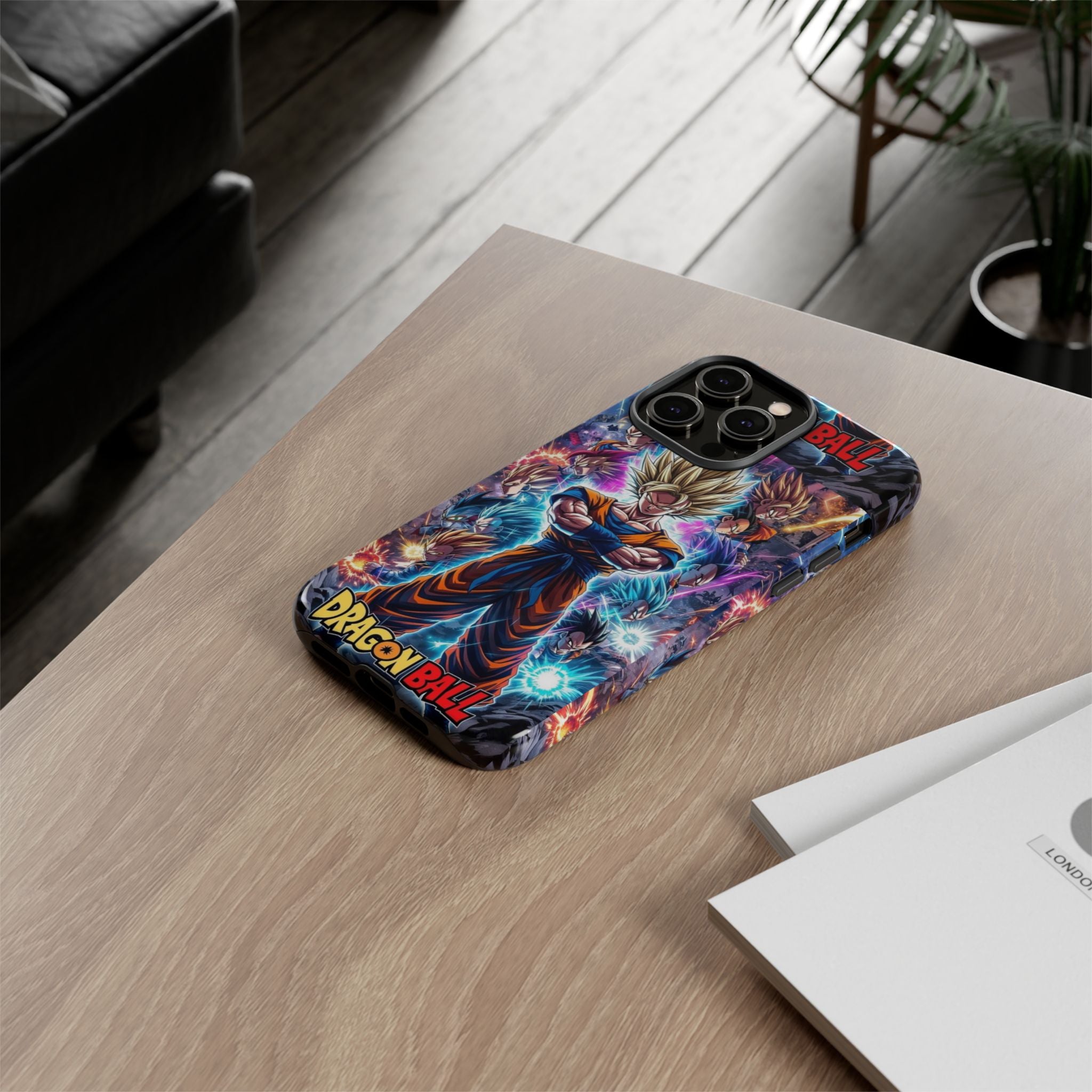 Dragon Ball Super Saiyan Phone Case — Goku Anime Tough Case